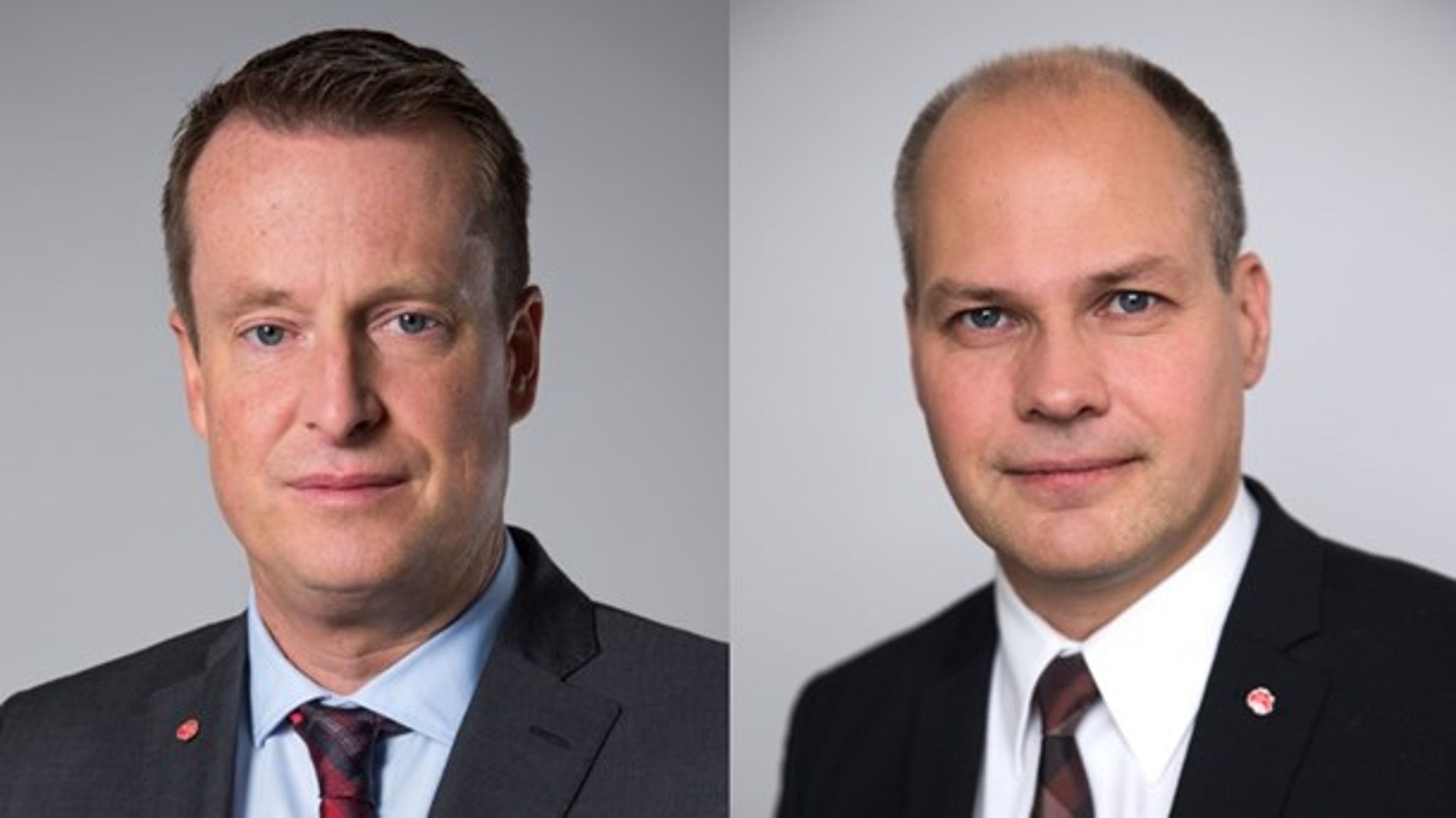 Socialdemokraternas gruppledare Anders Ygeman och justitie- och inrikesminister Morgan Johansson (S).