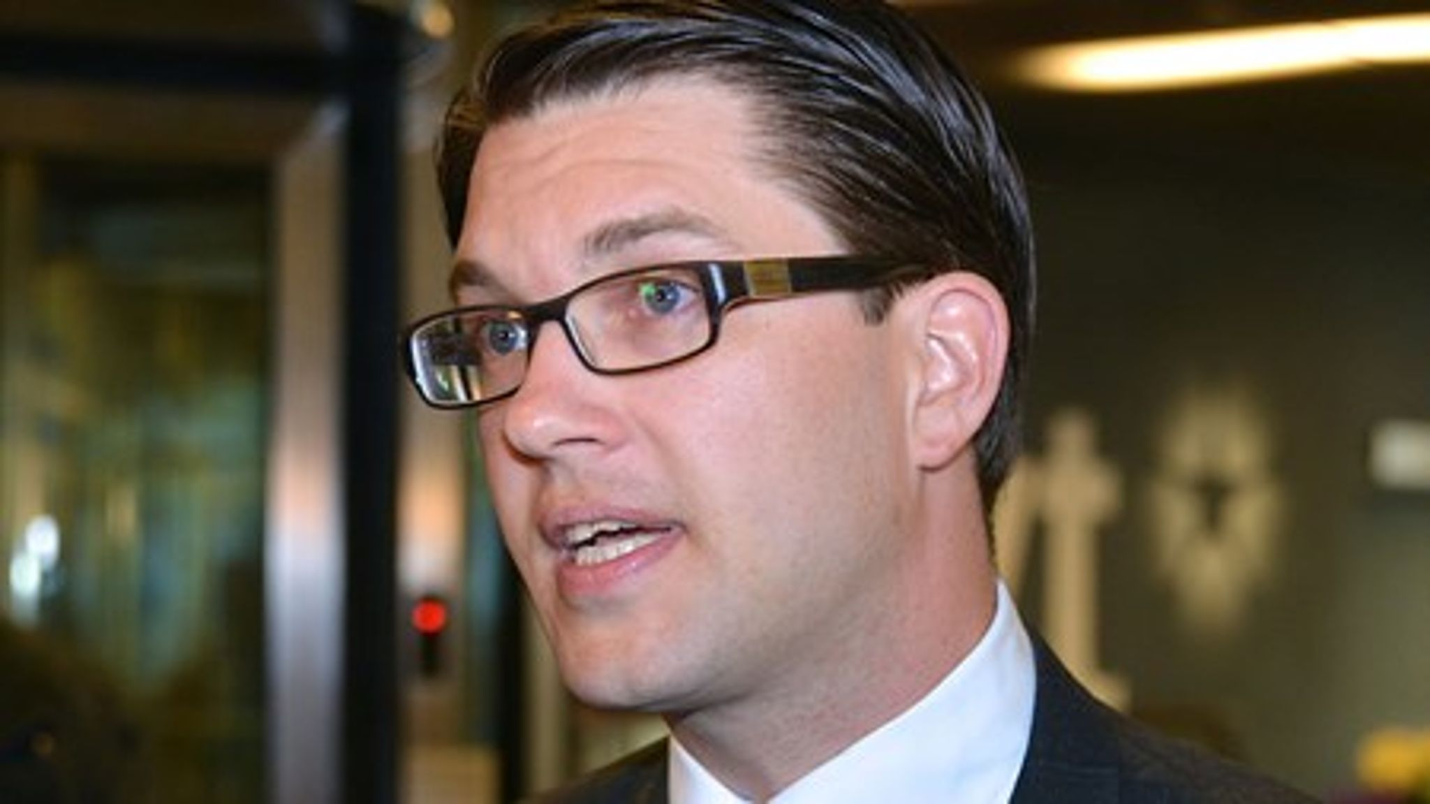<b>Det blir inte många offentliga framträdanden i början, säger Jimmie Åkesson i intervjun i Skavlan.</b>