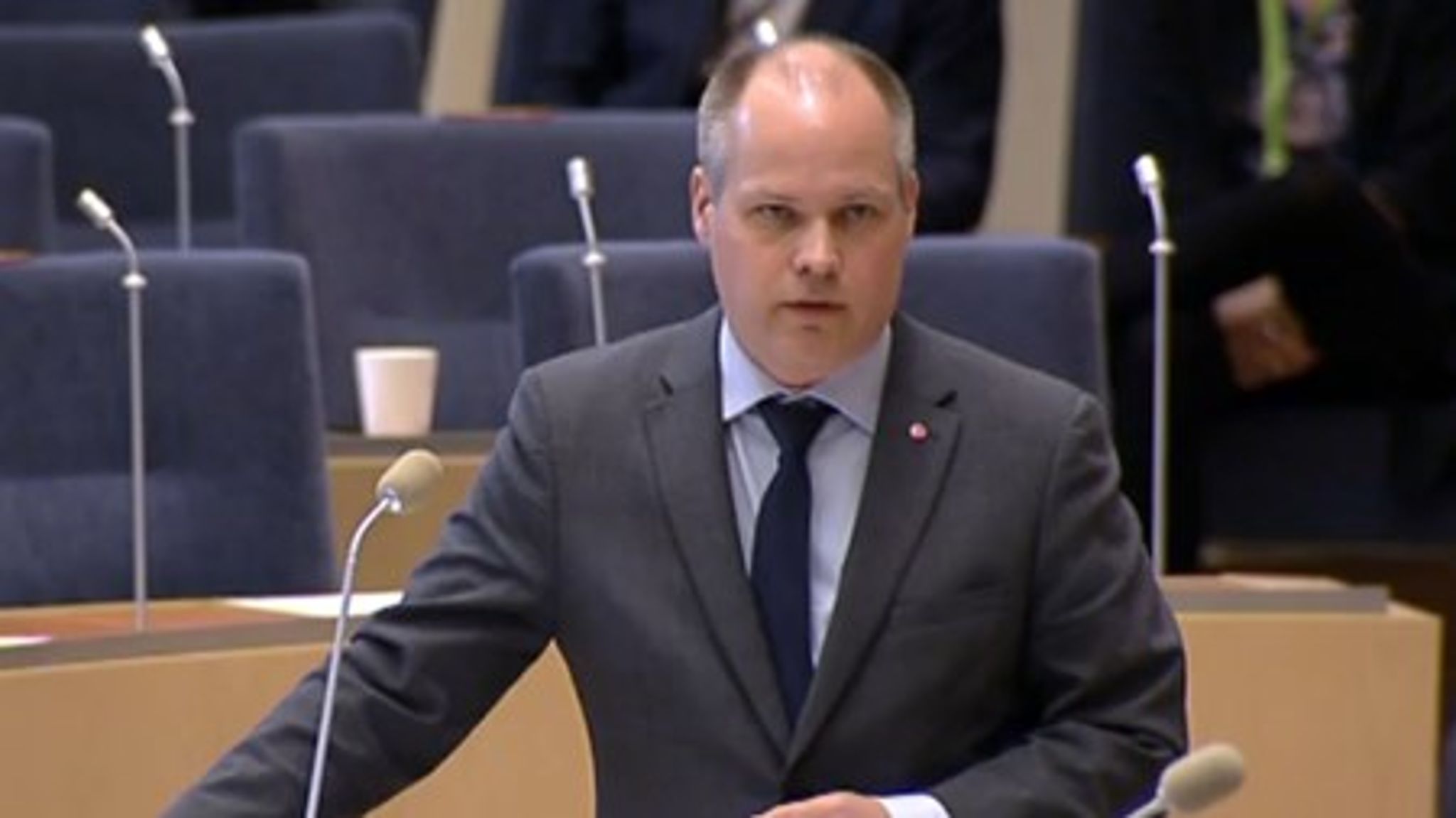  Justitieminister Morgan Johansson (S) vill stärka hyresgästerna.<br>