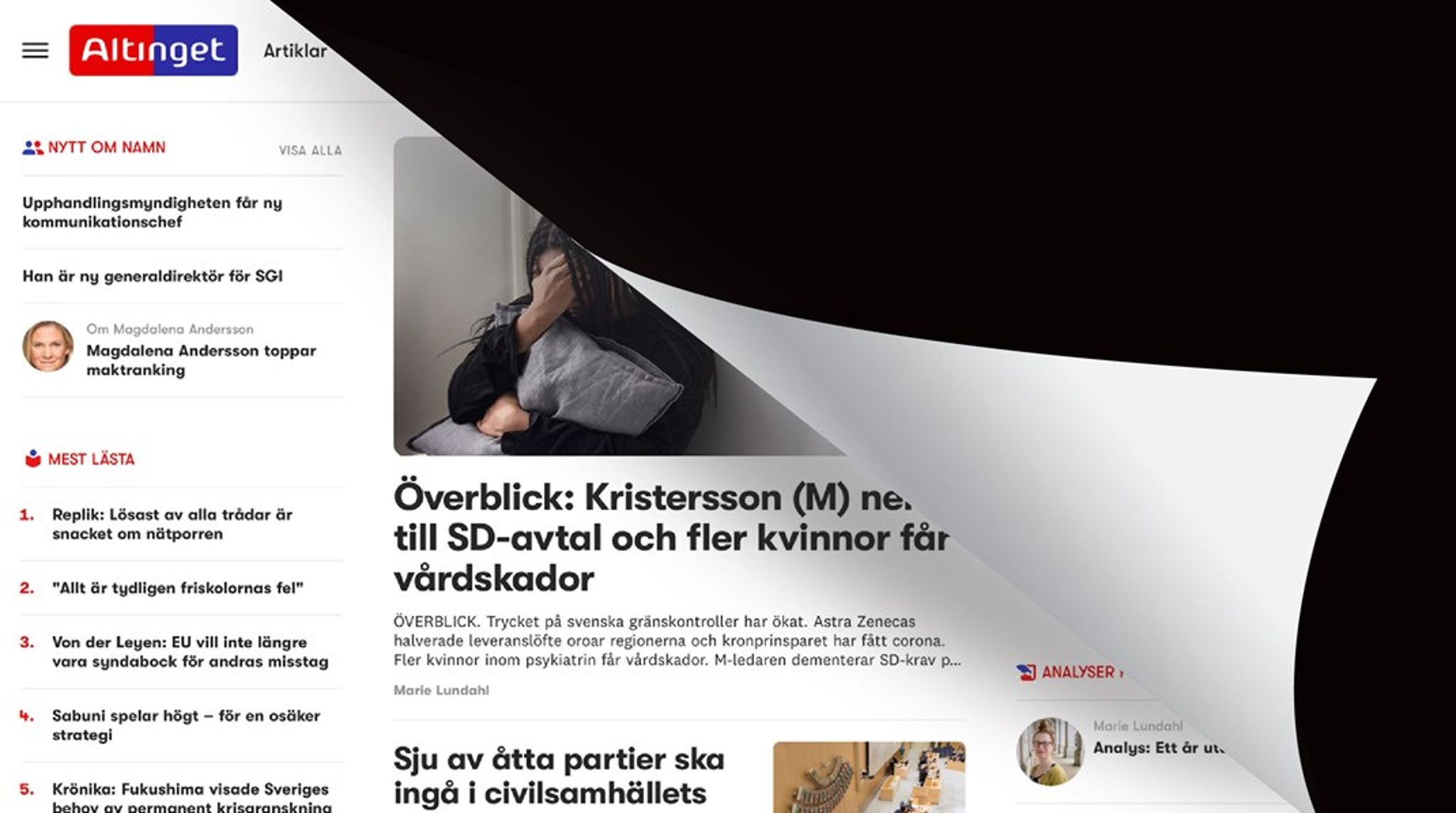 Snart får Altinget.se en ny kostym. 
