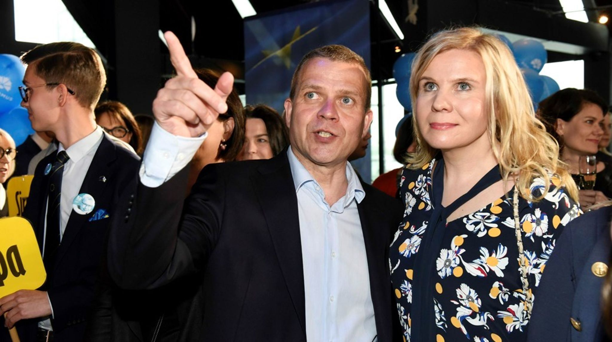 Partiordförande Petteri Orpos parti Samlingspartiet blev de stora vinnarna i Finlands kommunalval.