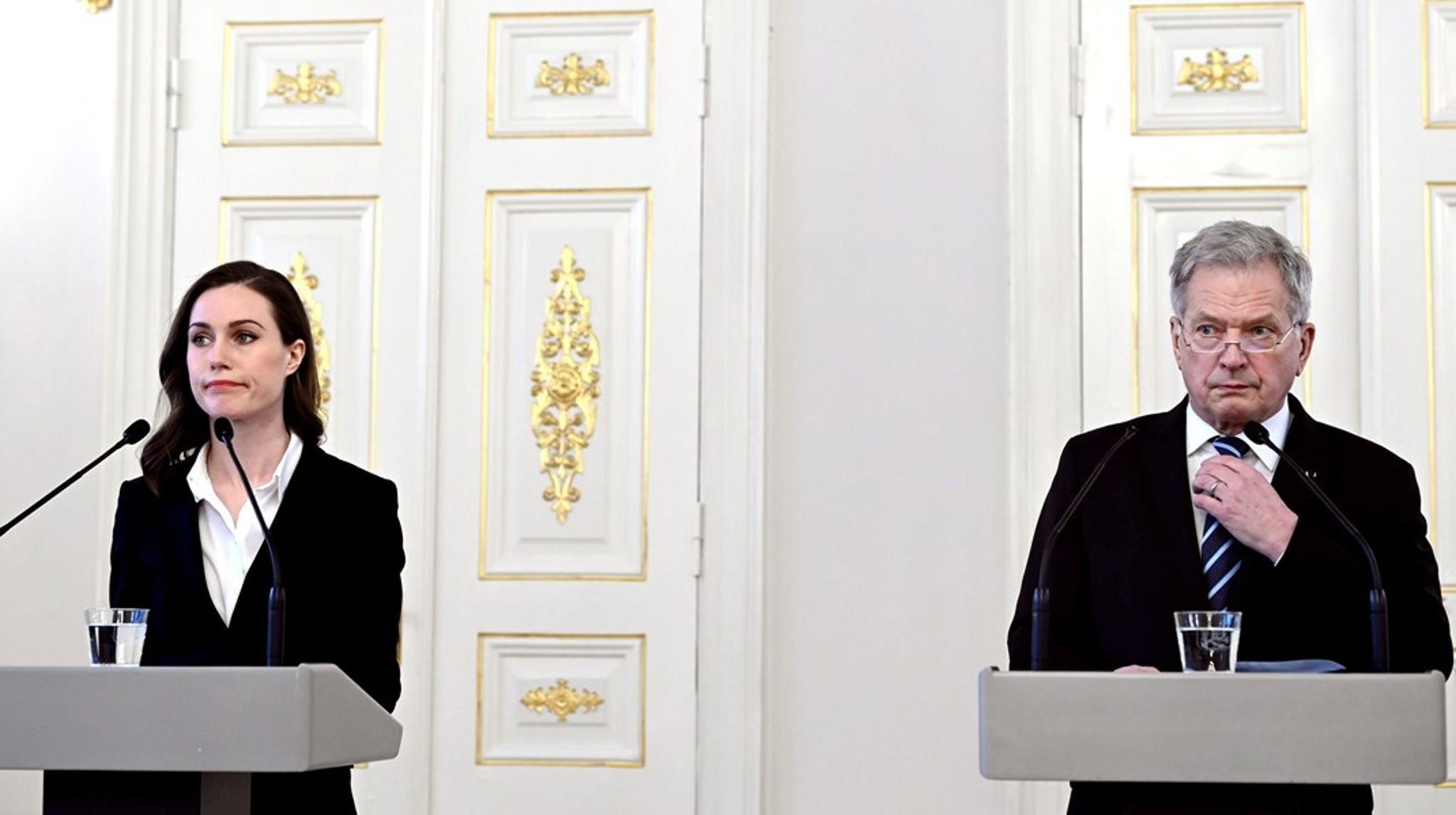 Både Sanna Marin och Sauli Niinistö anser att Natomedlemskap är nödvändigt för Finland. 