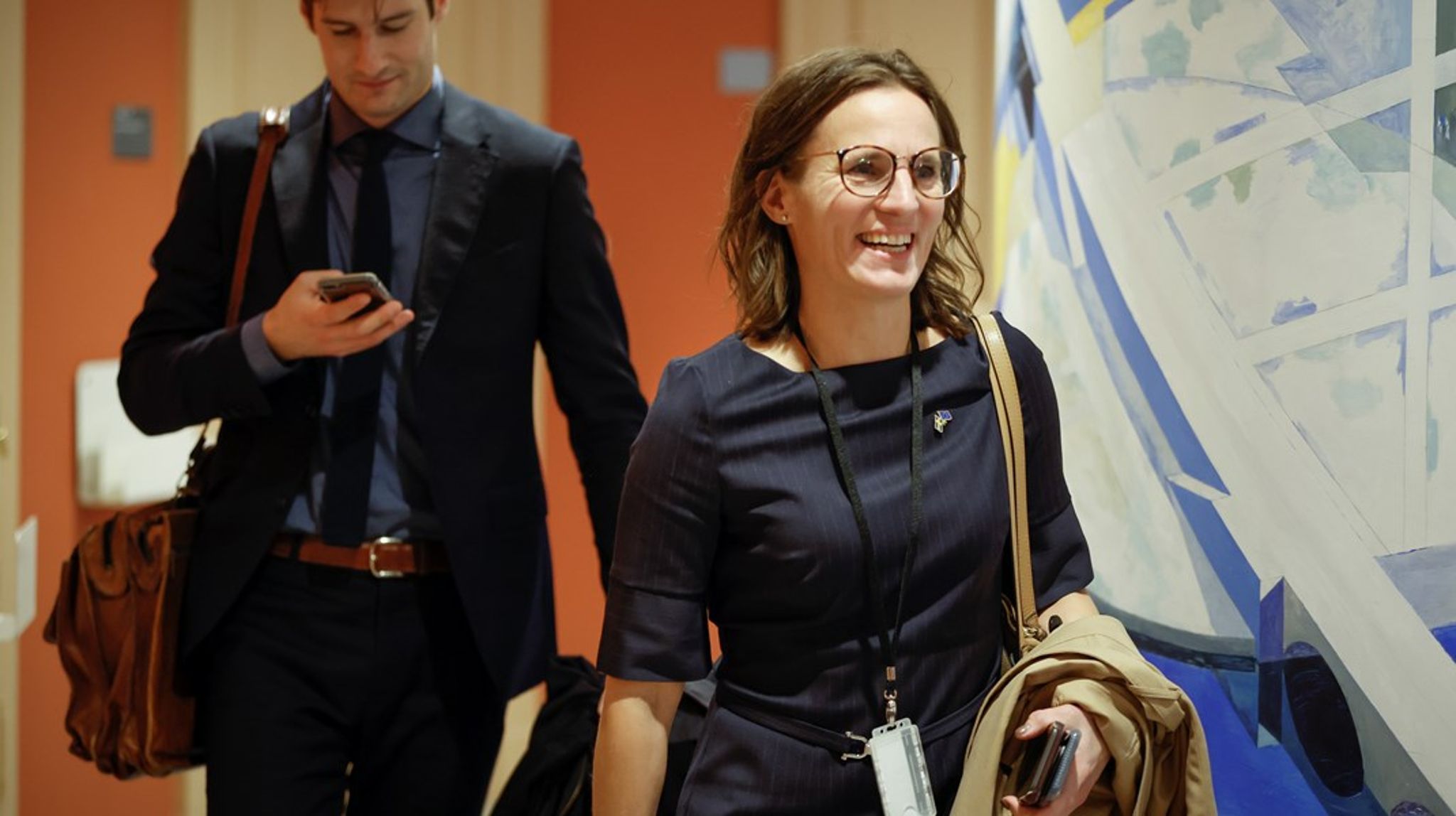”Det är för Sveriges bästa att
vi har en bred sammanhållning i EU-politiken” säger Jessika Roswall, nytillträdd EU-minister och tidigare vice-ordförande i EU-nämnden.<br>
