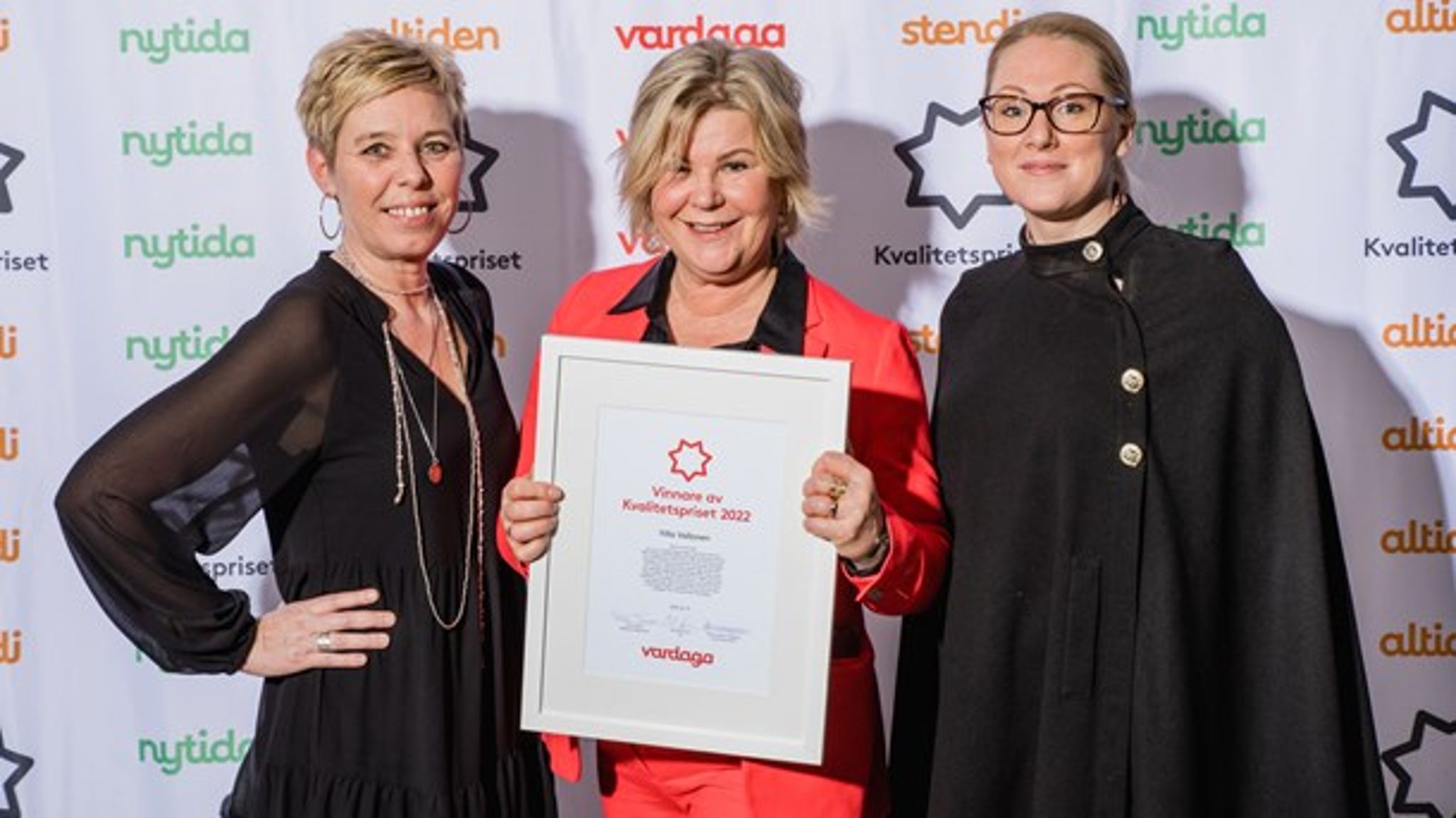  Anna Eriksson, gruppchef, Ulrika Haglund, verksamhetschef och Elin Kallström, vice regionchef Vardaga region Norr.