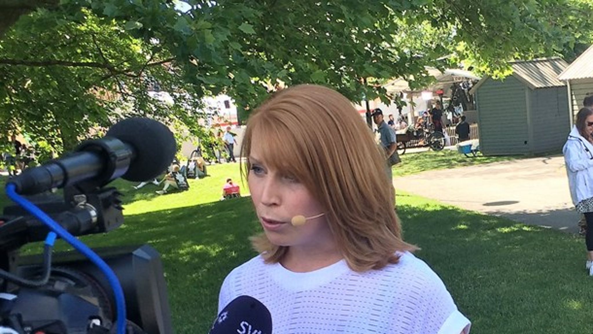 Slopade arbetsgivaravgifter under de första två åren ska få fler företag att våga anställa, enligt Centerledaren Annie Lööf.<br>