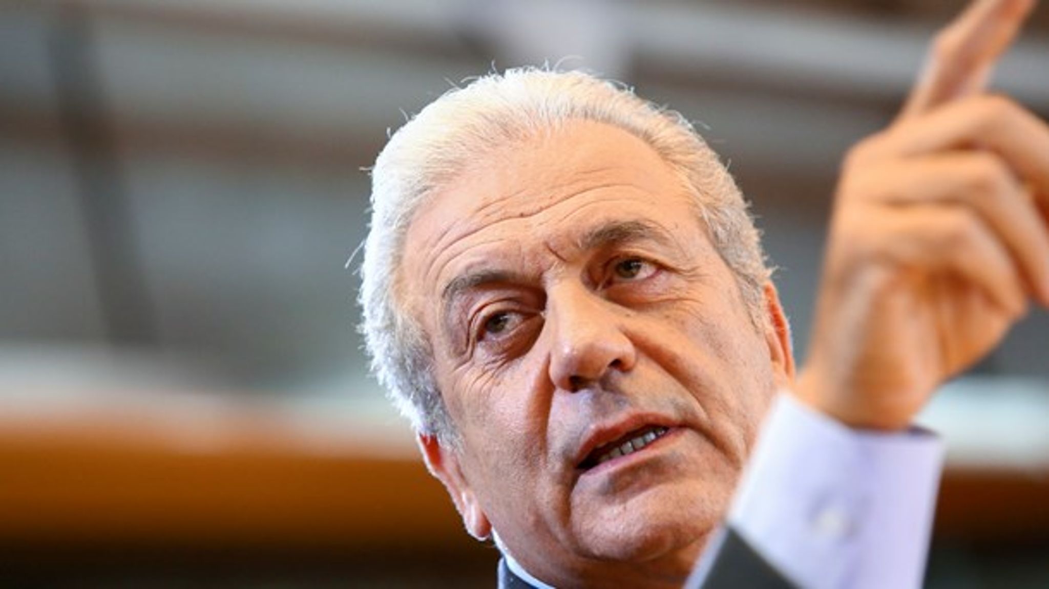 EU-kommissionären Dimitris Avramopoulos.<br>