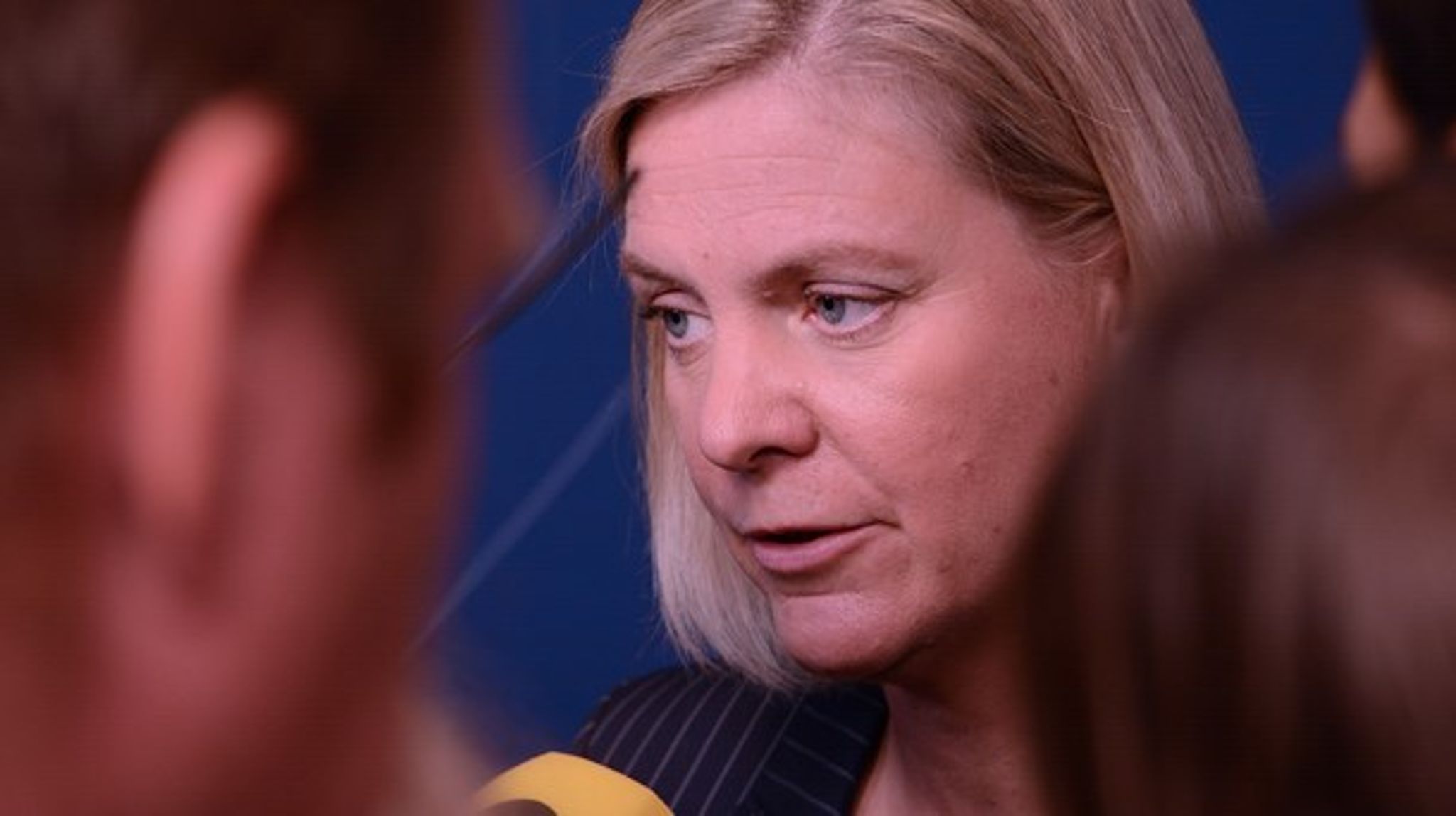 Finansminister Magdalena Andersson (S), presenterar budgetpropositionen för 2017.<br>