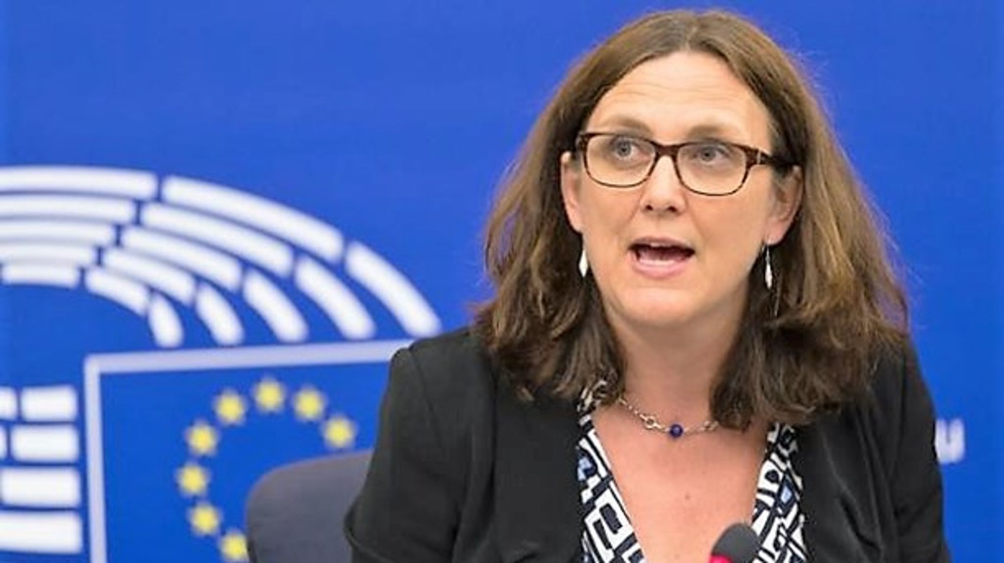 EU-kommissionären Cecilia Malmström varnar för att ett uteblivet avtal kan ge effekter för EU som partner i den globala handeln.