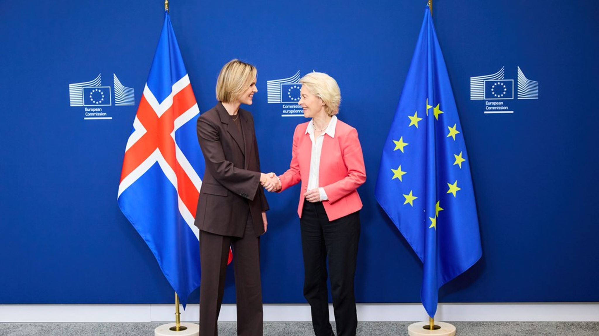 Islands statsminister Kristrún Frostadóttir besökte Bryssel och EU-kommissionens ordförande Ursula von der Leyen i mitten av januari. 