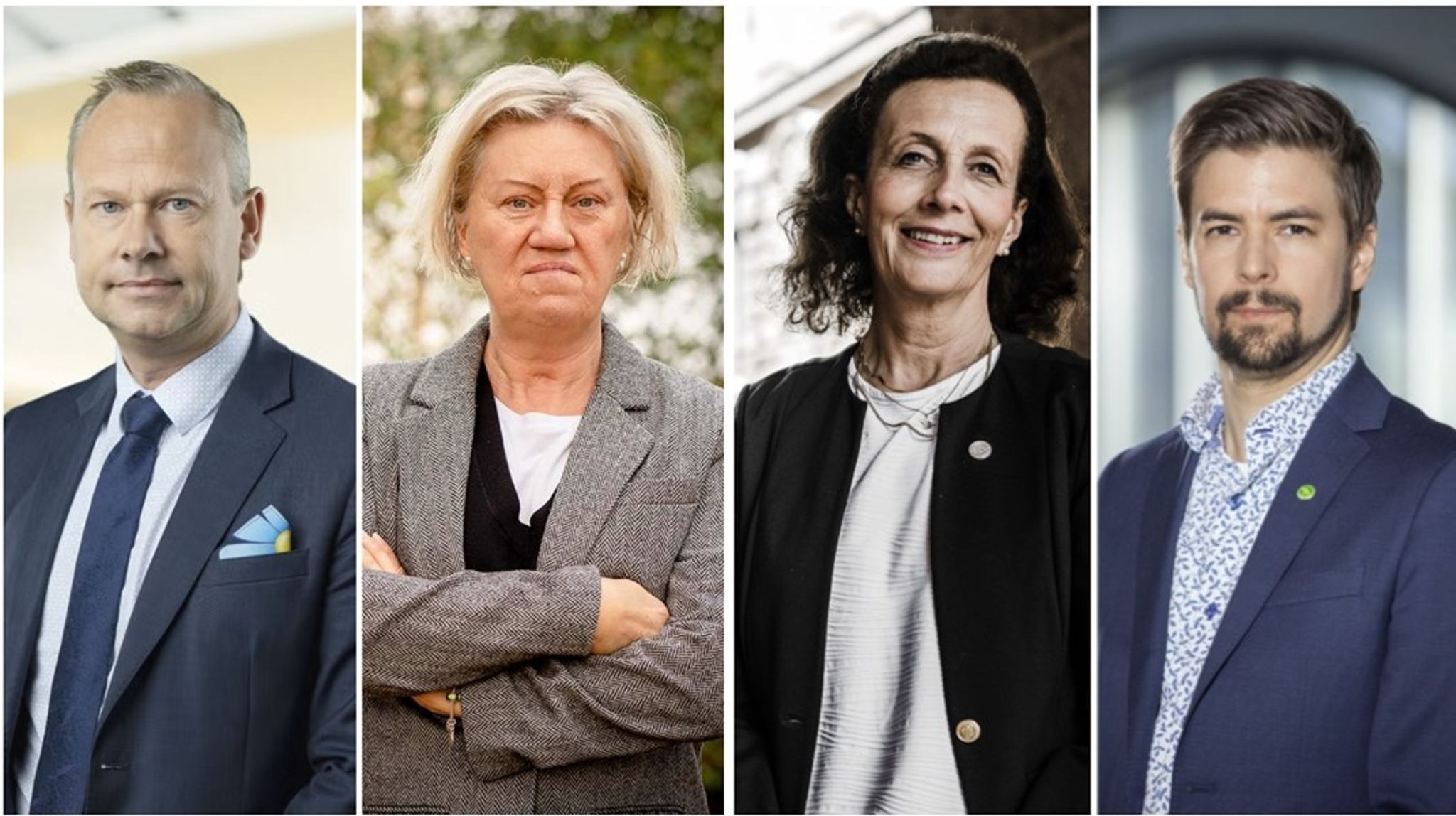 Alla partier kunde inte ställa sig bakom Trafikutskottets kartläggning av situationen för inrikesflyget.&nbsp;Patrik Jönsson (SD), Carina Ödebrink (S), Maria Stockhaus (M) och Linus Lakso (MP)&nbsp;har olika bilder av orsakerna bakom.&nbsp;