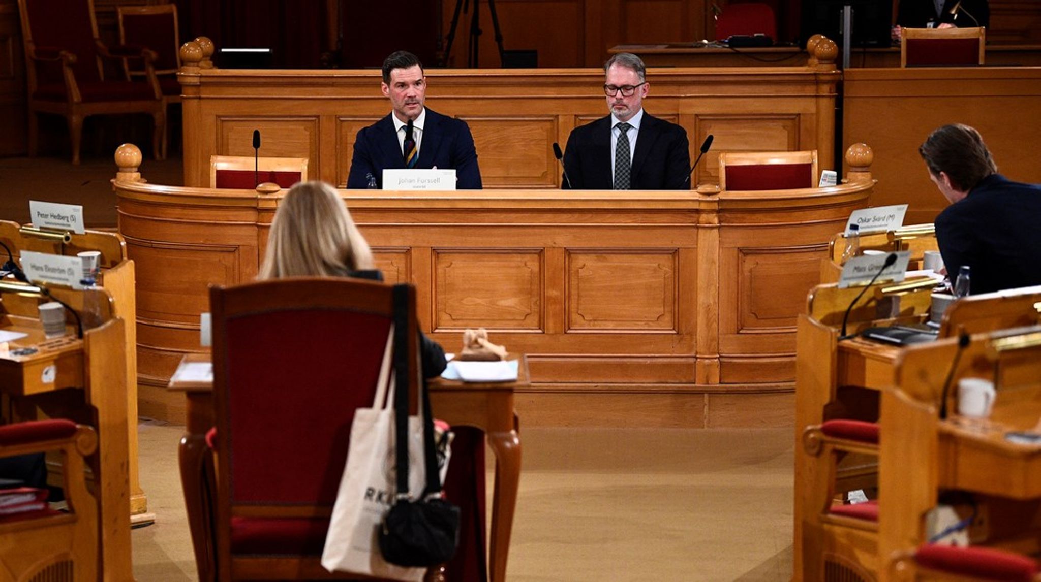 Migrationsminister Johan Forssell (M) kallades till konstitutionsutskottet för utfrågning i mars.