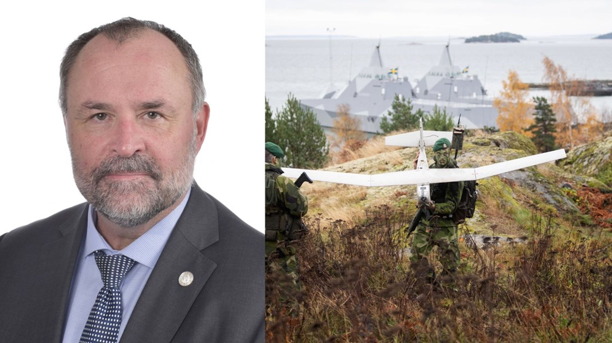 M-politikern börjar jobba på ett drönarföretag. 