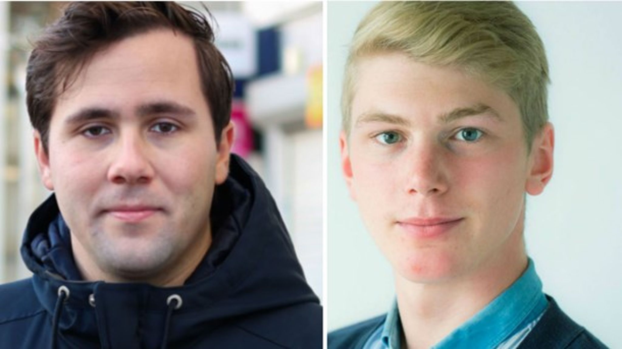 Benjamin Dousa,&nbsp;icke-rökare, förbundsordförande Moderata ungdomsförbundet och John Weinerhall,&nbsp;rökare, distriktsordförande MUF Östergötland
