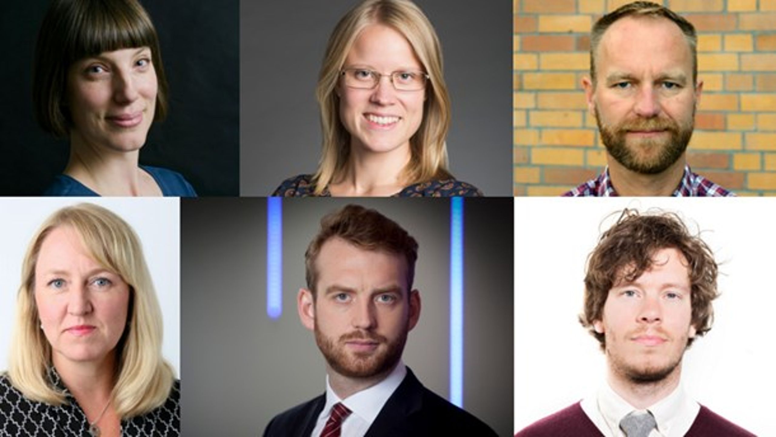Anna Axelsson, Kristina Yngwe (C), Petter Lydén,&nbsp;Maria Sunér-Fleming,&nbsp;Jakop Dalunde (MP) och&nbsp;Daniel Engström Stenson.