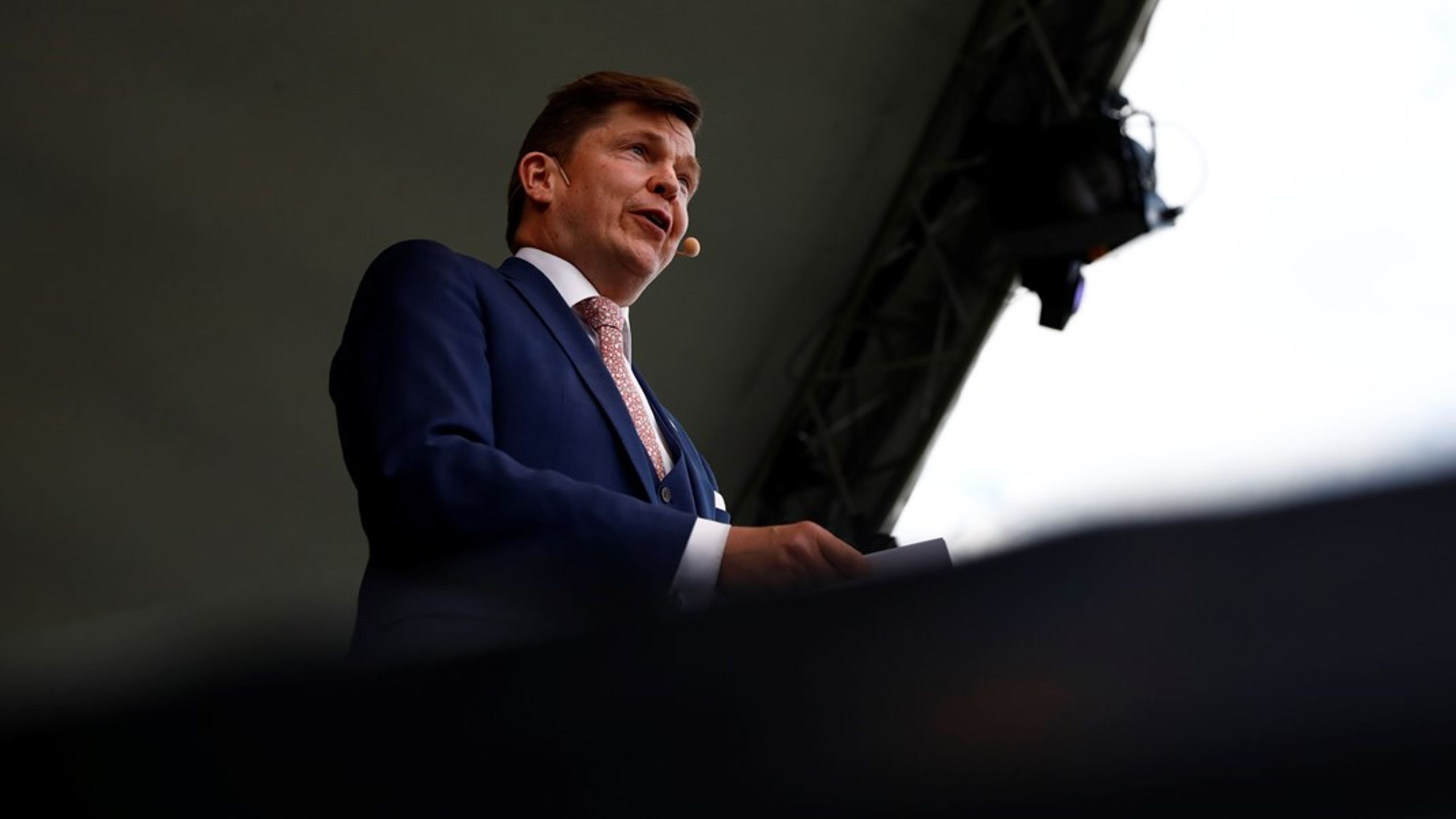 Östgötamoderaternas toppnamn i valet 2026: talman Andreas Norlén.&nbsp;