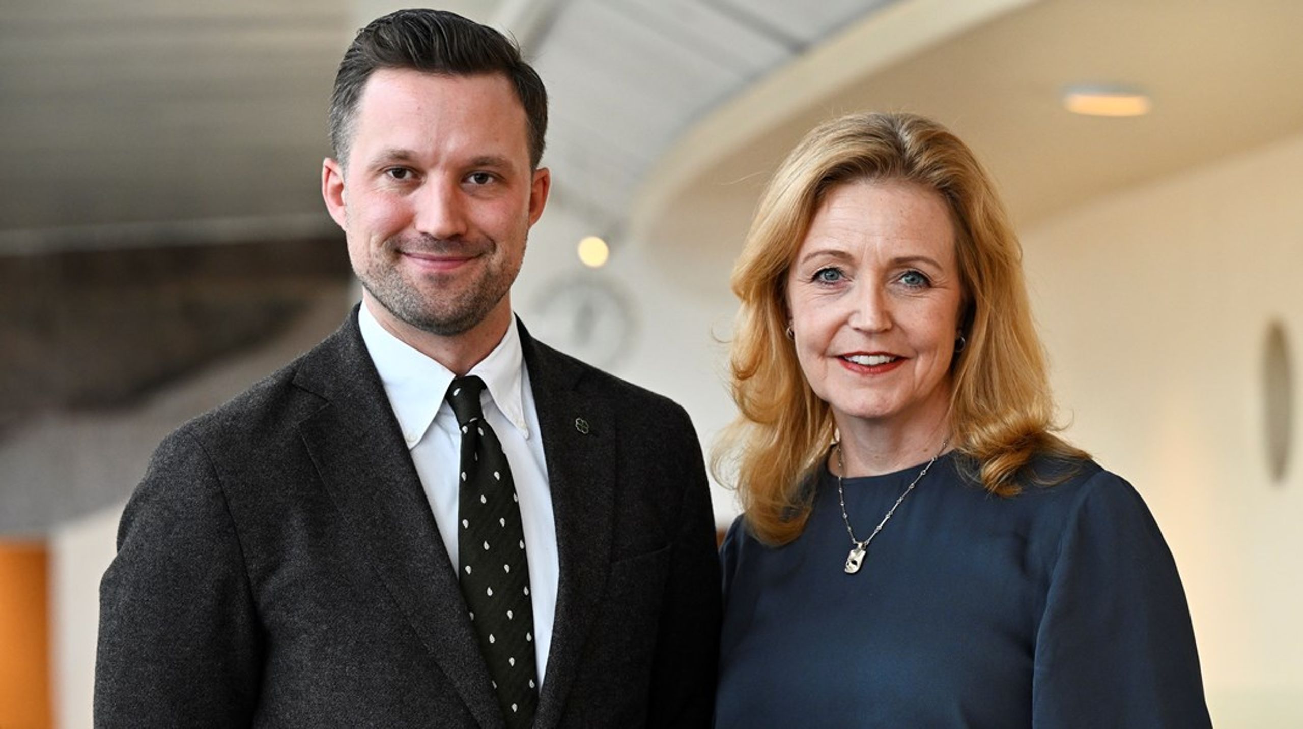 Hannes Hervieu och Elisabeth Thand Ringqvist är Centerpartiets nya toppduo.