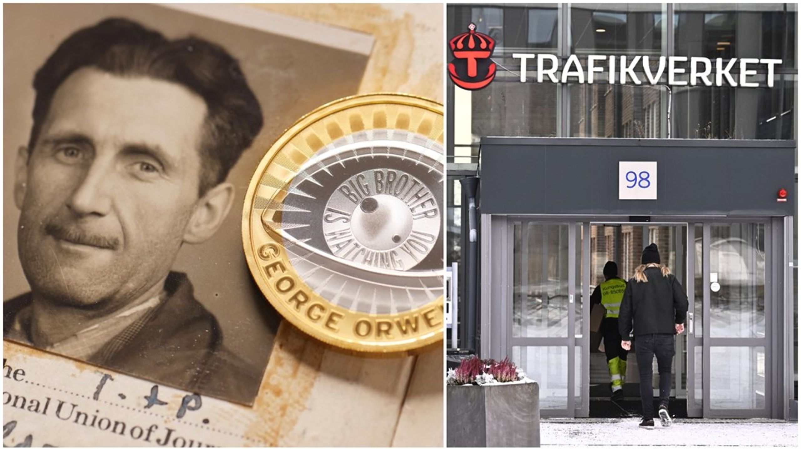 Trafikverkets nyspråk påminner om den brittiska författaren George Orwells 1984, menar debattören.