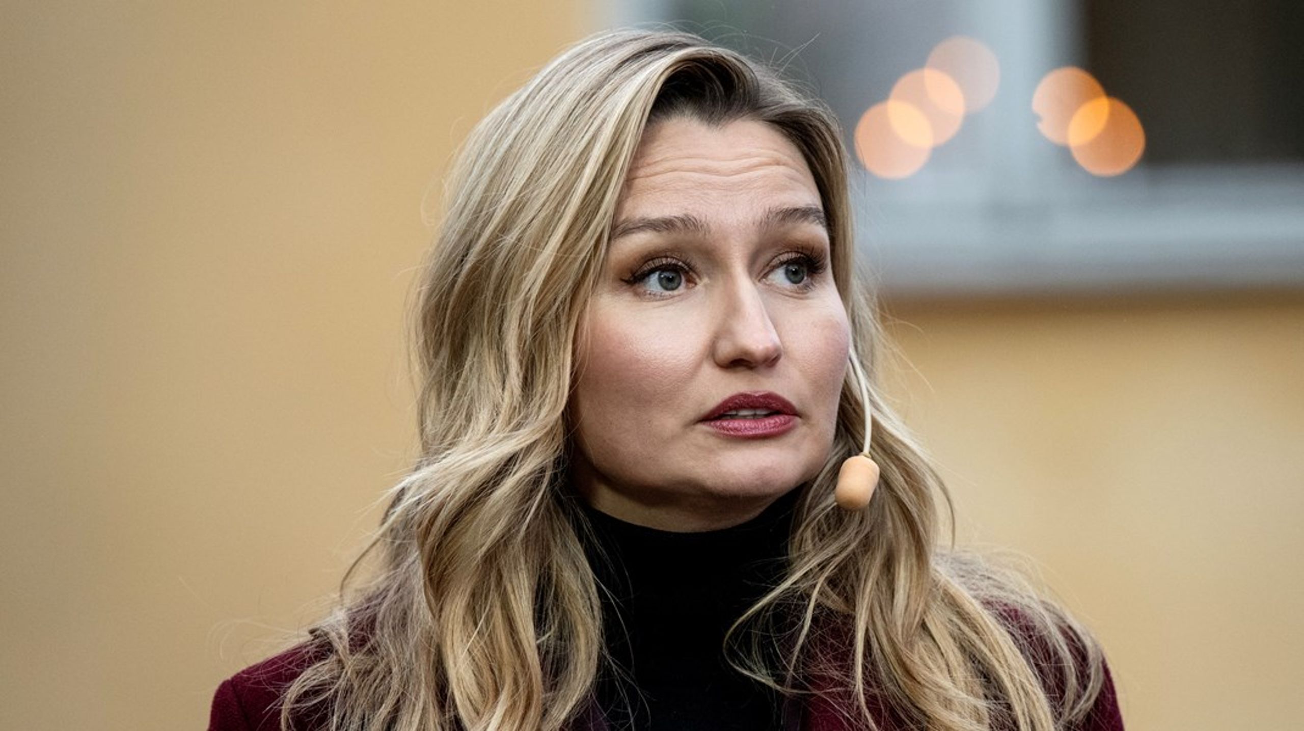 Energi- och näringsminister Ebba Busch (KD) på gd-jakt.