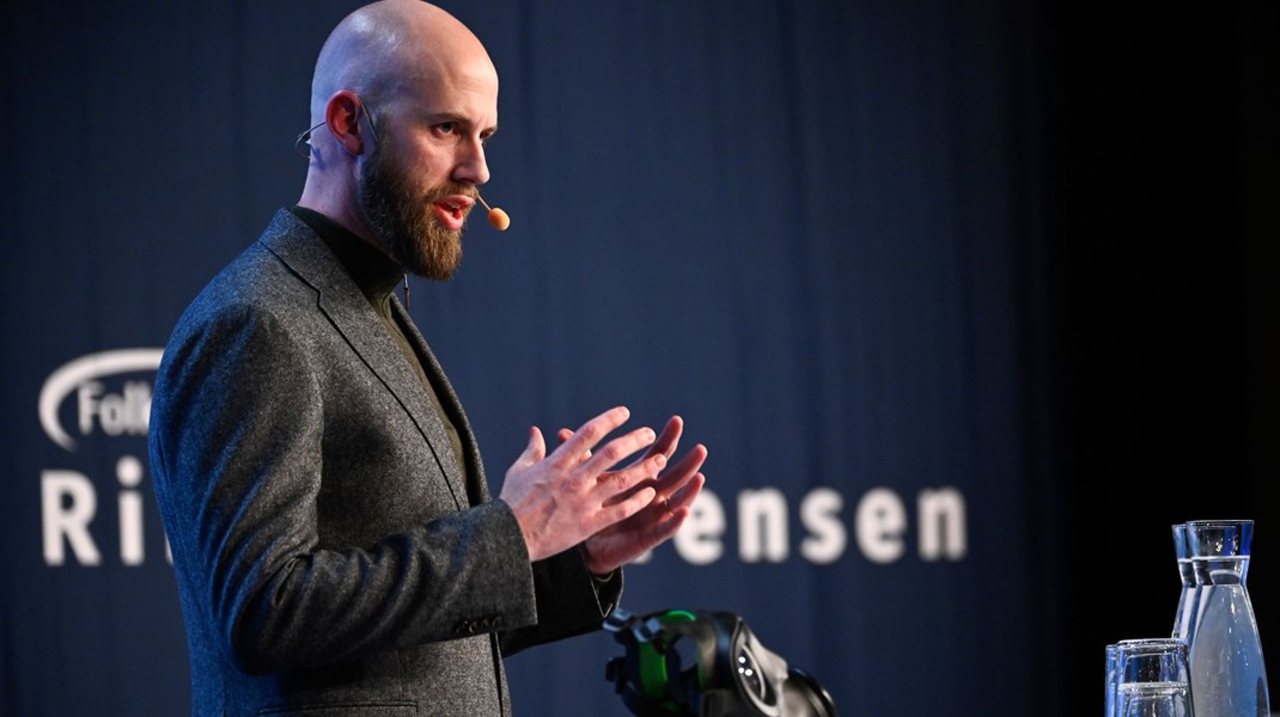 Ministern för civilt försvar Carl-Oskar Bohlin (M) på Folk och försvar i Sälen.