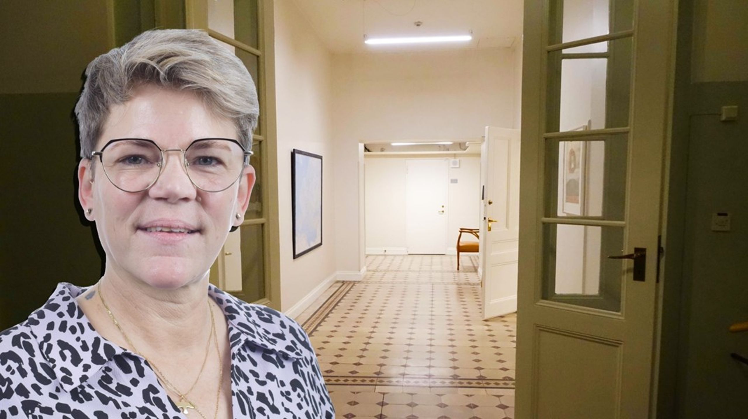 Sara-Lena Bjälkö sitter inte i den så kallade vildekorridoren. I stället är hon granne med konstförrådet i riksdagen. Bjälkös kontor är till vänster i korridoren.&nbsp;