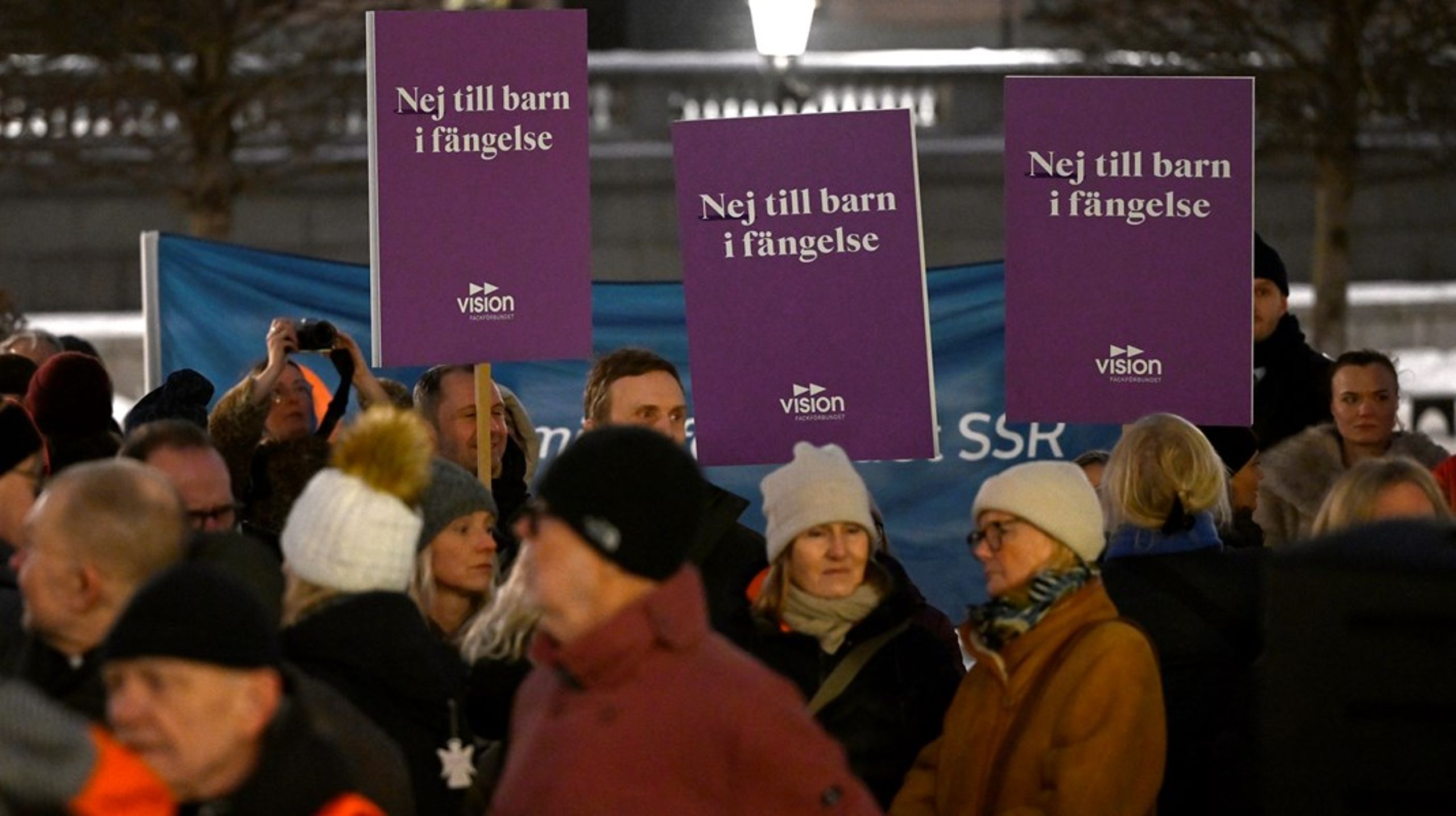 För en vecka sedan arrangerade nätverket Nej till 13-åringar i fängelse en manifestation utanför riksdagen på Mynttorget.