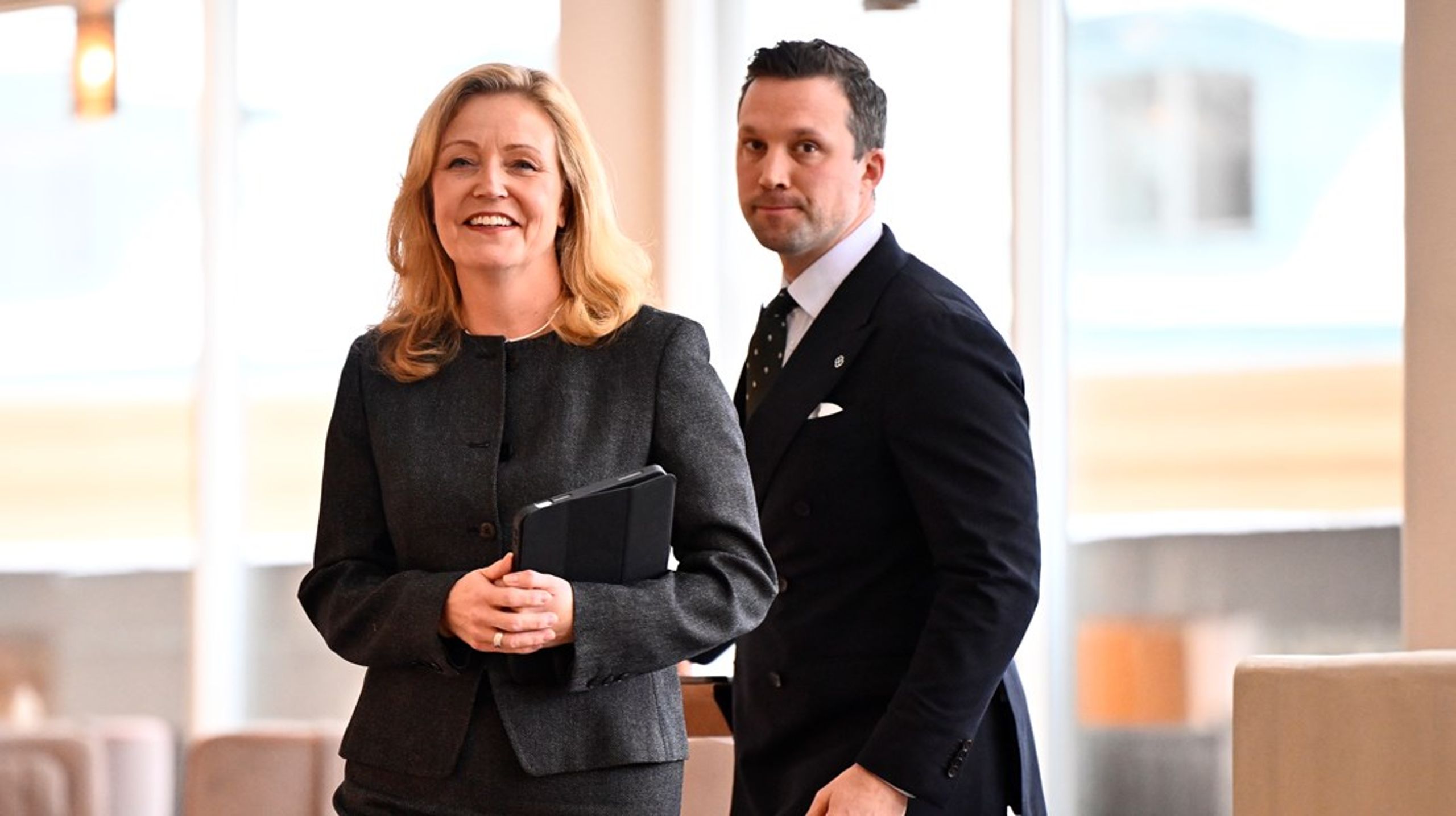 Centerpartiet presenterade sin valplan på en pressträff under tisdagen.