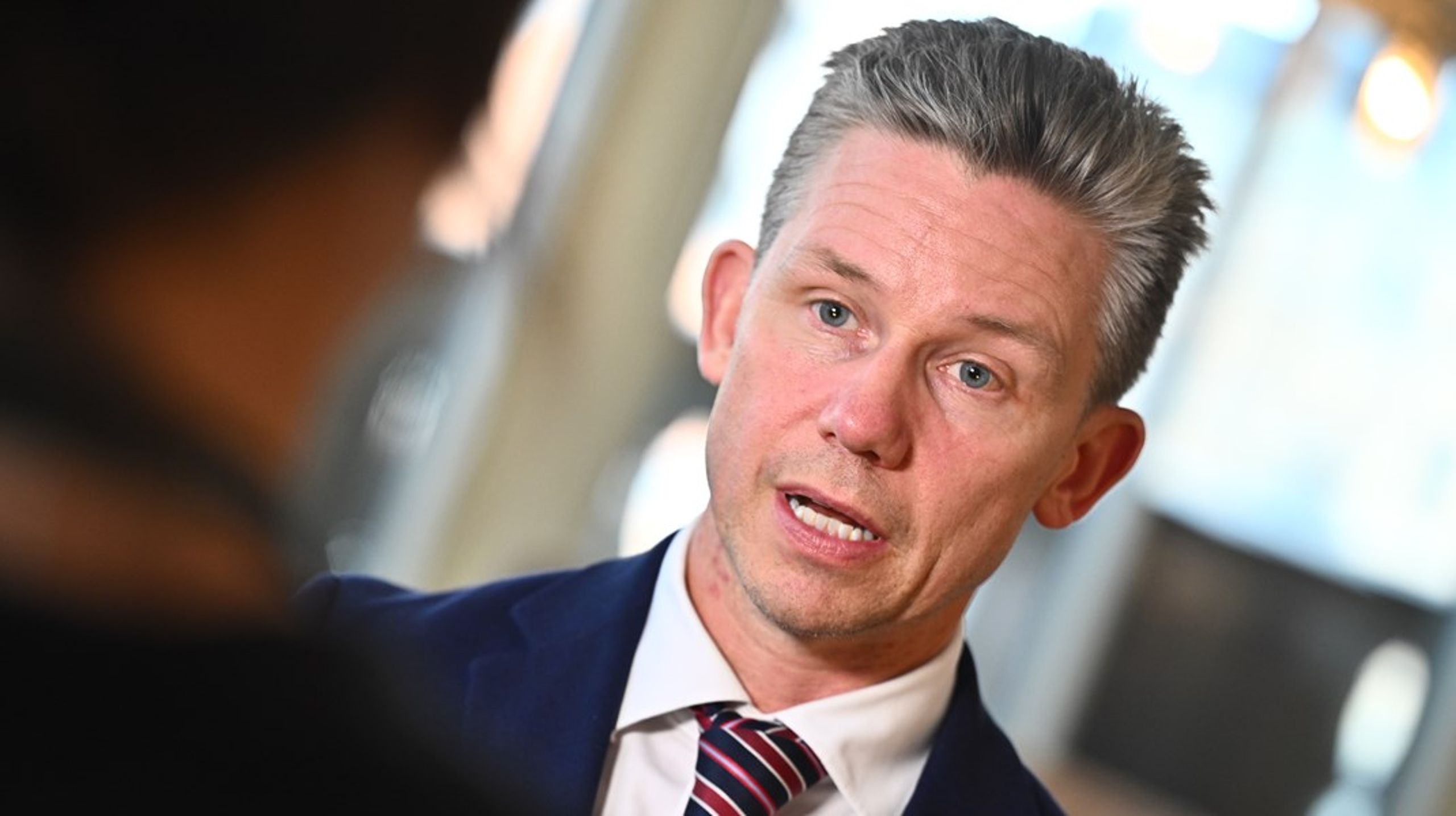 ”Jag hade önskat lite skarpare svar”, säger miljö- och jordbruksutskottets ordförande Emma Nohrén (MP) efter försvarsminister Pål Jonsons (M)&nbsp;besök i utskottet.