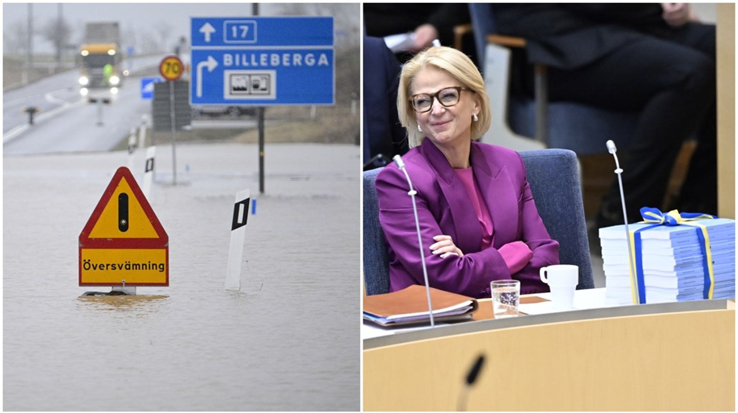 Tidöpartierna avsätter alldeles för lite pengar i&nbsp;budgeten för att hantera klimatkrisens konsekvenser, menar debattörerna.