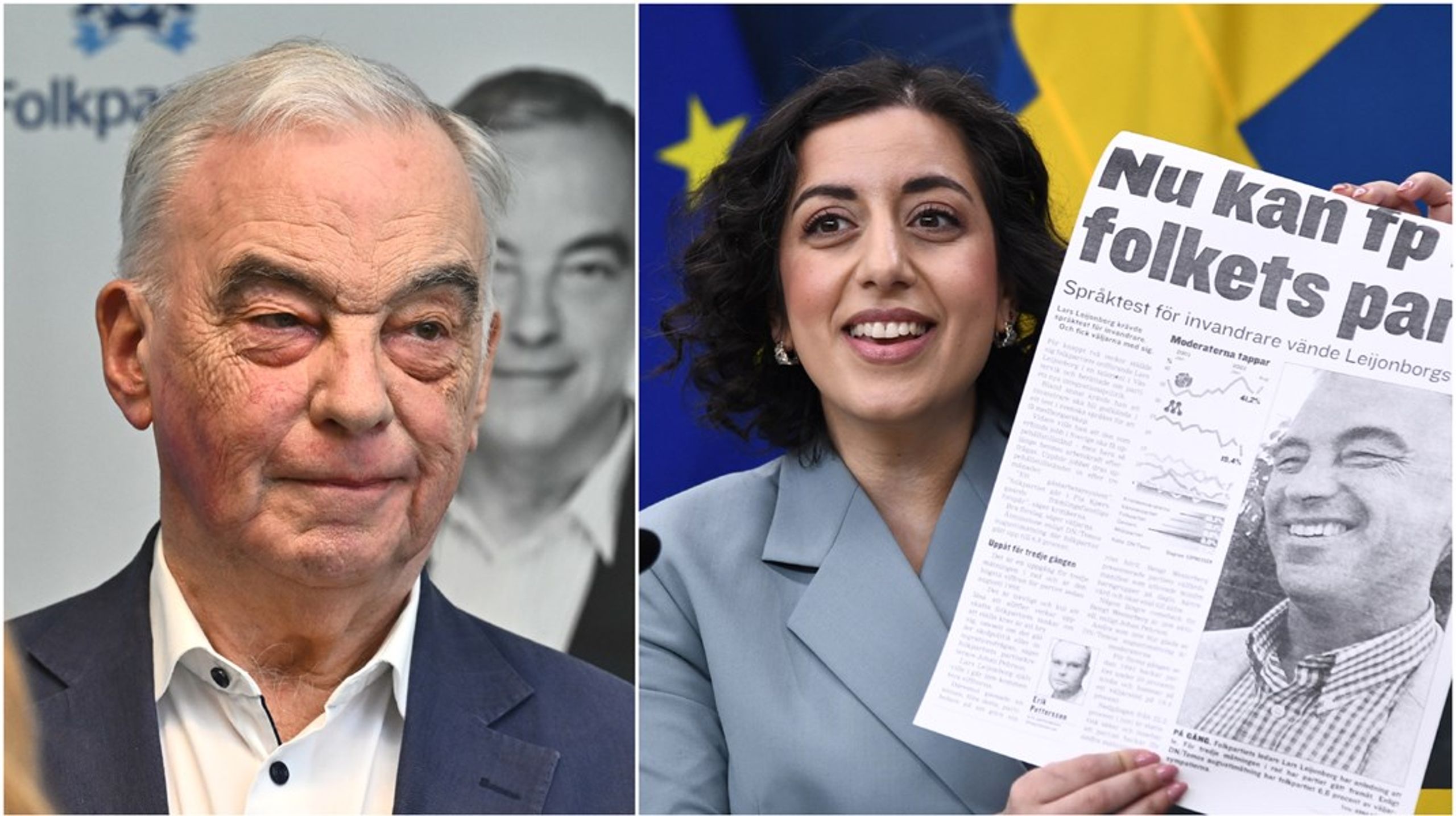 Lars Leijonborg ledde Folkpartiet till ett succéval 2002. Partiet fick över 13 procent av rösterna och drev bland annat frågan om språkkrav för medborgarskap, vilket L-ledaren Simona Mohamsson uppmärksammade på en pressträff i februari.