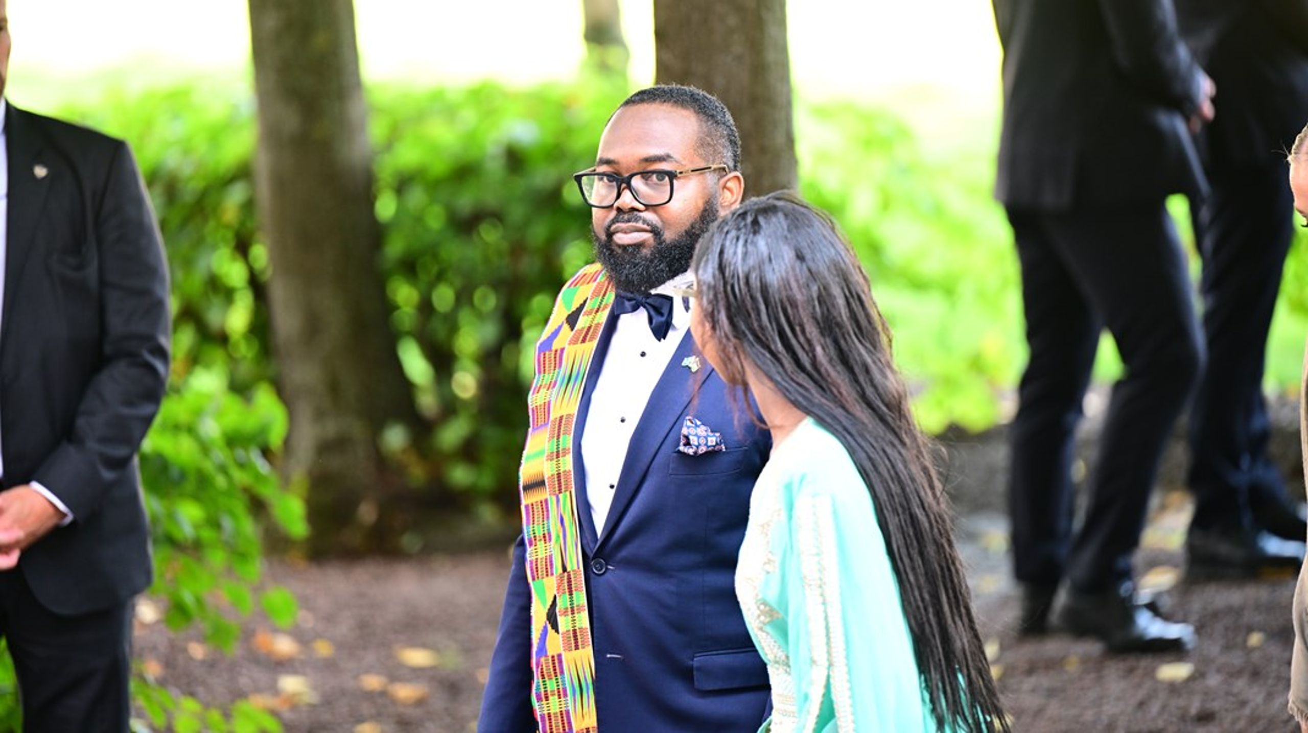 Malcolm Momodou Jallow vid riksmötets öppnande 2025.