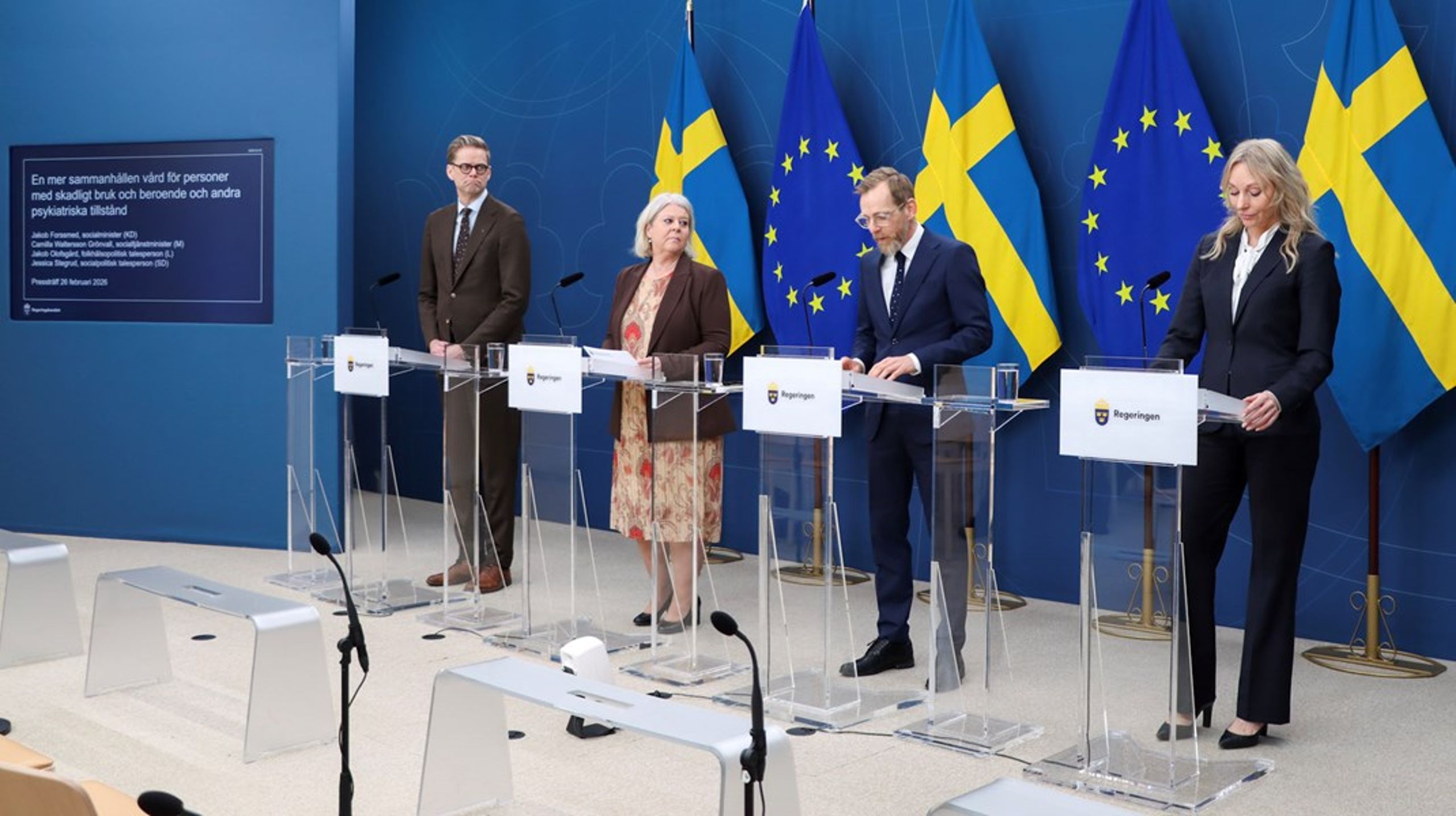 I februari kallade Tidöpartierna till pressträff för att presentera lagråsdremissen kring samsjuklighet.&nbsp;