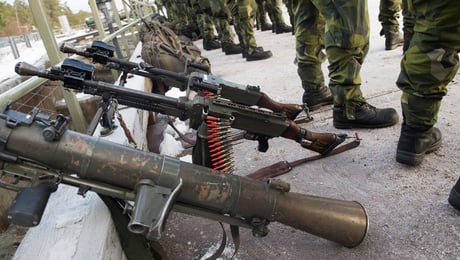 Skifte i svensk vapenexport när ”krigsförbudet” slopas