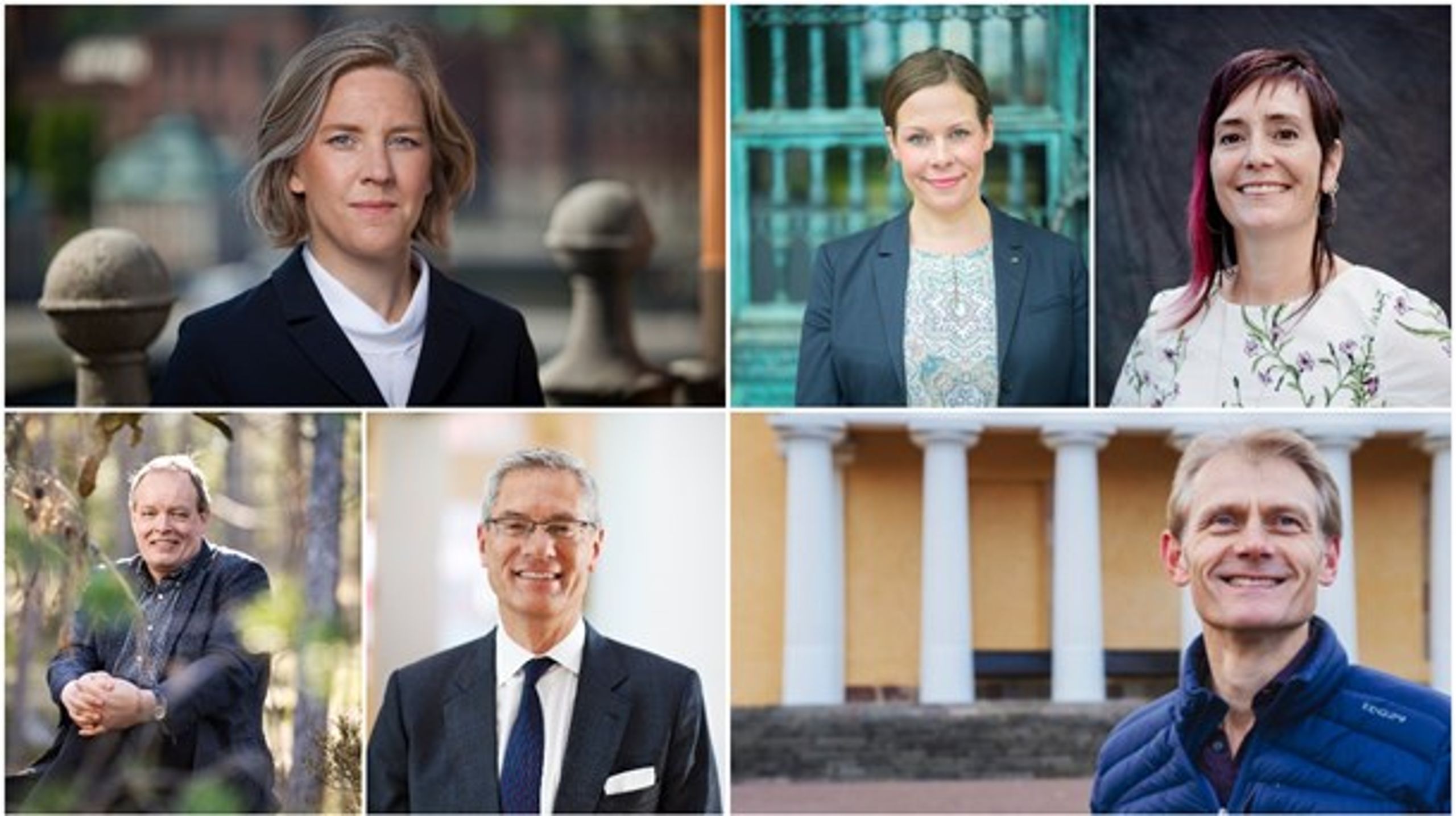 Karolina Skog, Maria Malmer-Stenergard, Åsa Hagelstedt, Björn Risinger, Magnus Hall och Kevin Anderson.