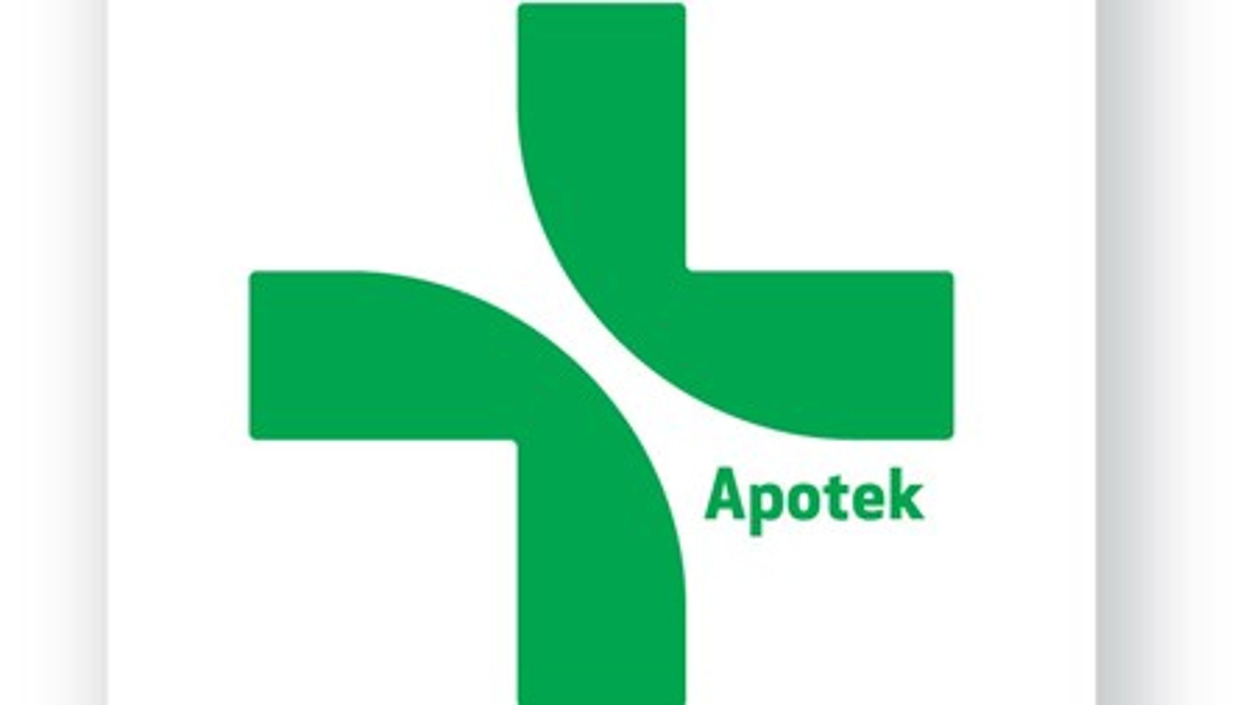 Svenska godkända apotek känner man igen genom att de använder den nationella apotekssymbolen (Bild: Läkemedelsverket). <br>