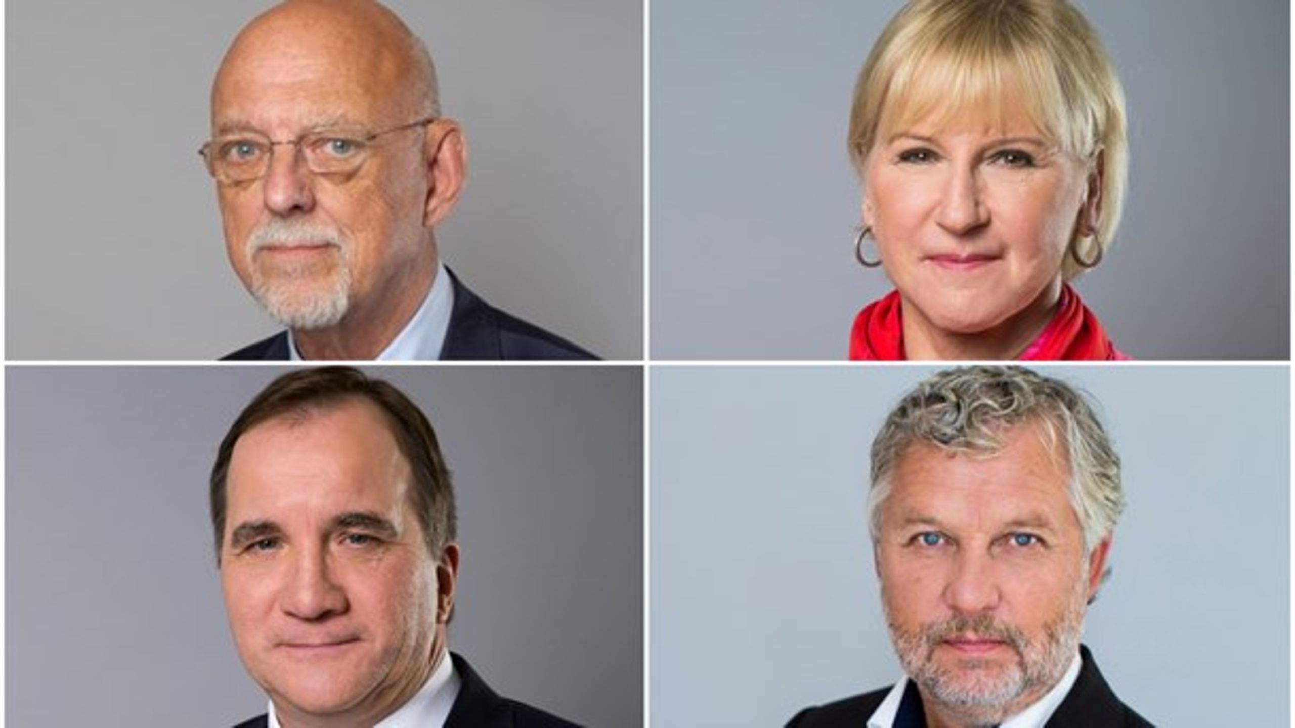 Hans Dahlgren, Margot Wallström, Stefan Löfven och Peter Eriksson är äldst i den nya regeringen.