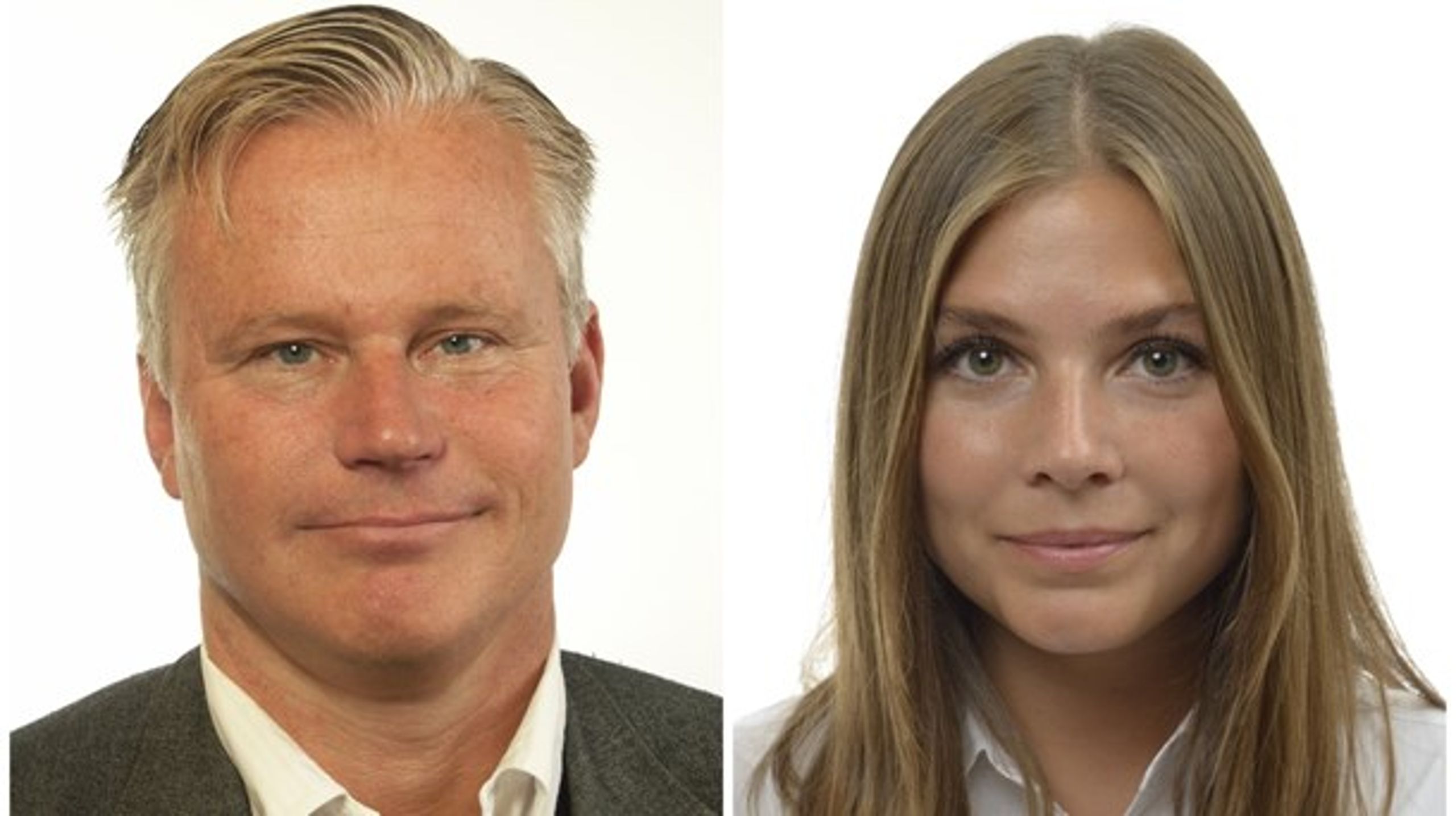 Hans Ekström (S), ordförande KU och Louise Meijer (M), KU-ledamot.