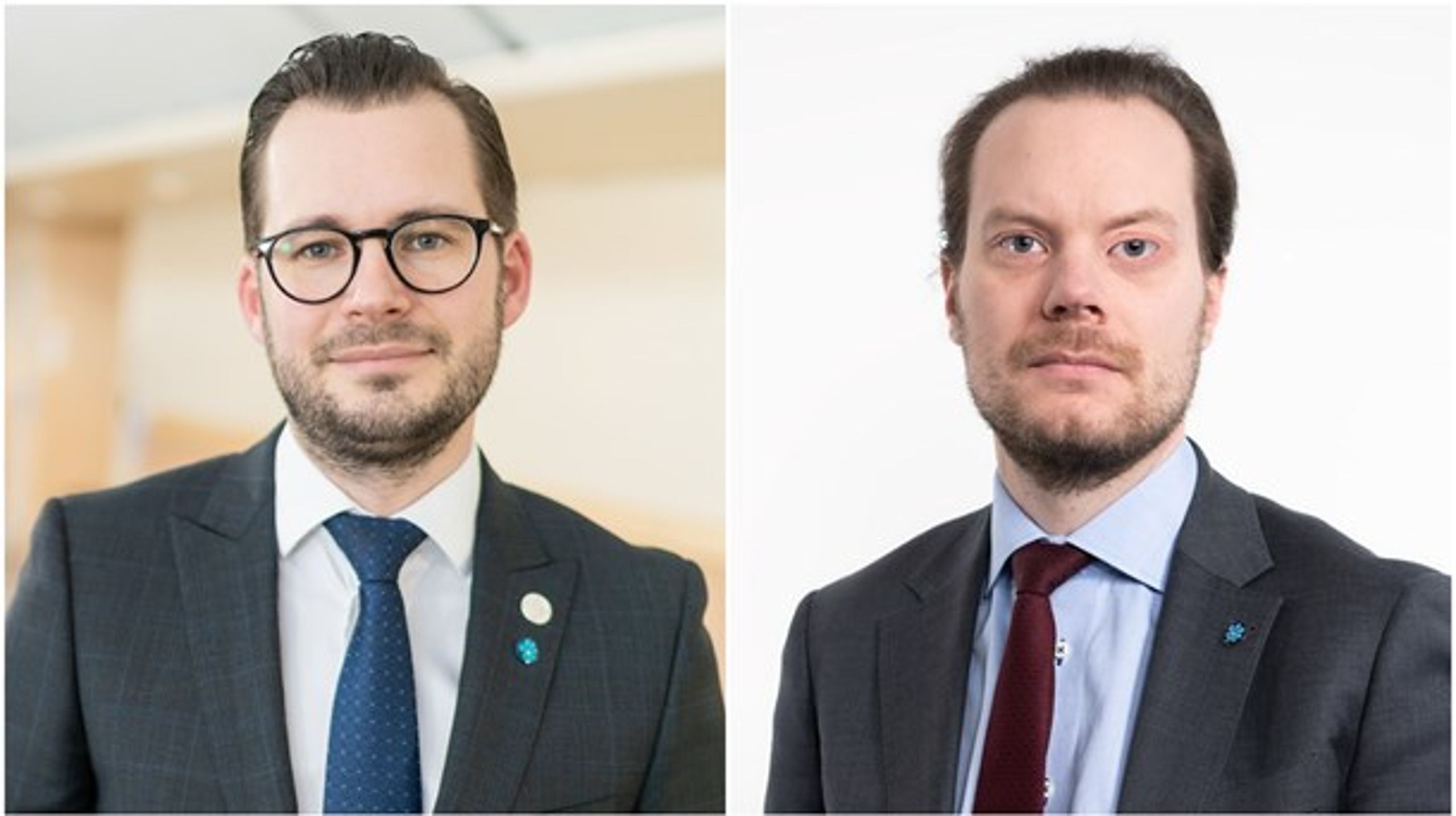 Mattias Bäckström Johansson och Martin Kinnunen, SD.