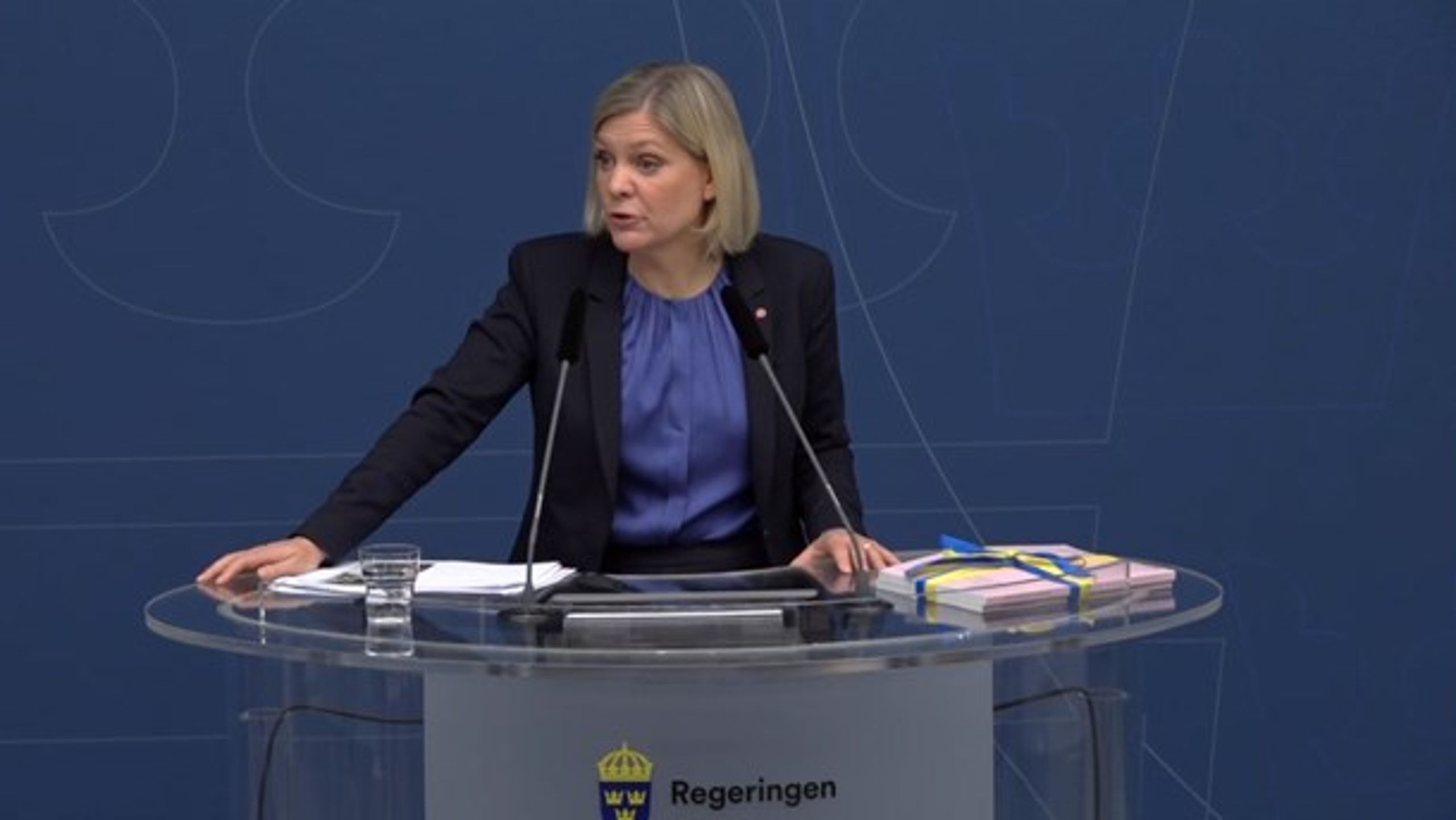 Finansminister Magdalena Andersson (S) presenterade regeringens vårändringsbudget och vårbudget på onsdagsmorgonen.