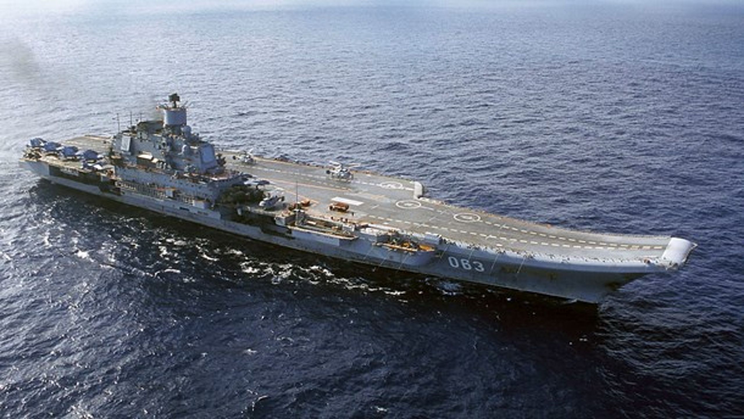 Hangarfartyget
Admiral Kuznetsov.&nbsp;
