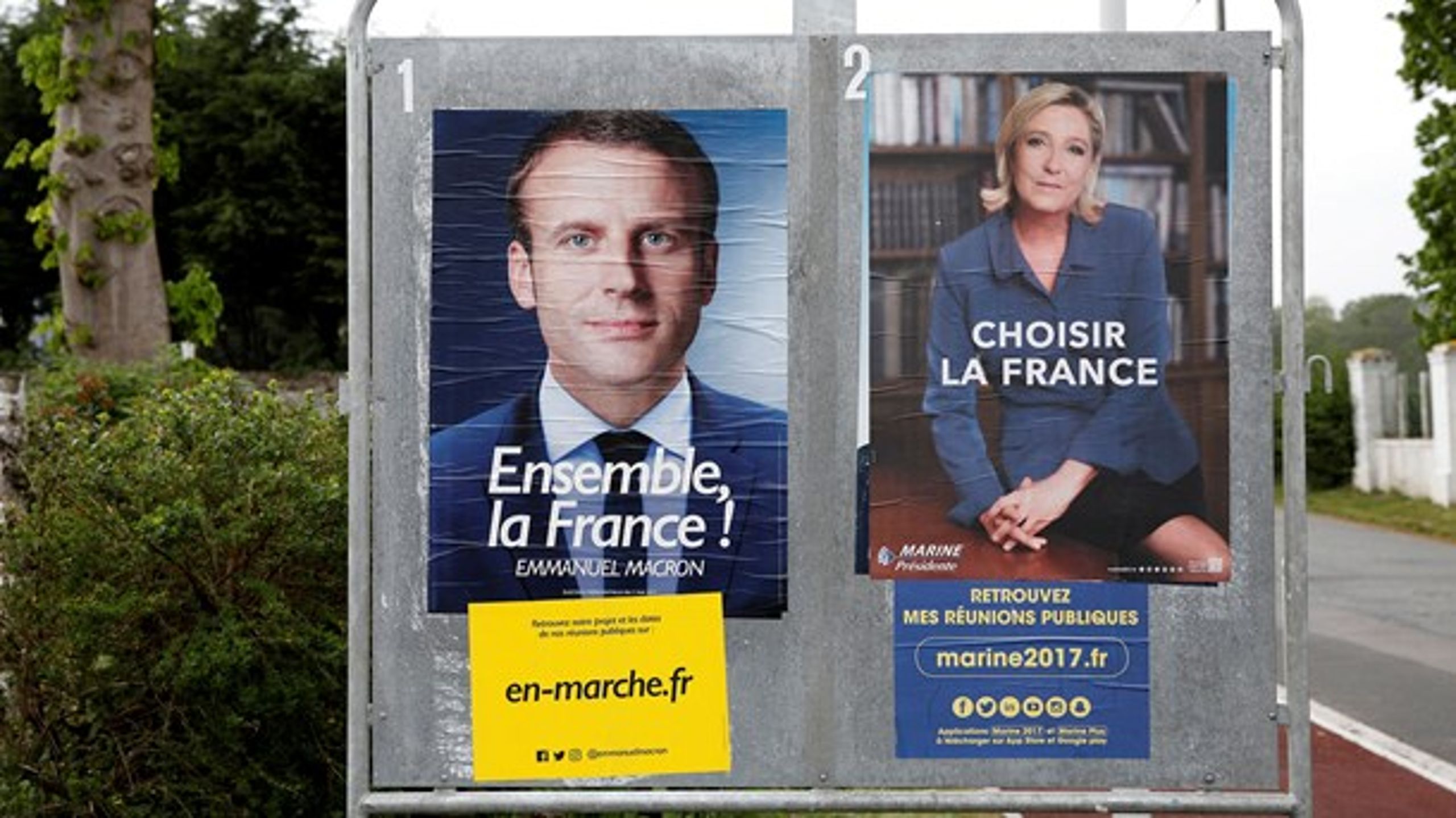 För två år sedan vann Emmanuel Macron över nationalisten Marine Le Pen i det franska presidentvalet. Nu fortsätter deras kamp i EU-valet.