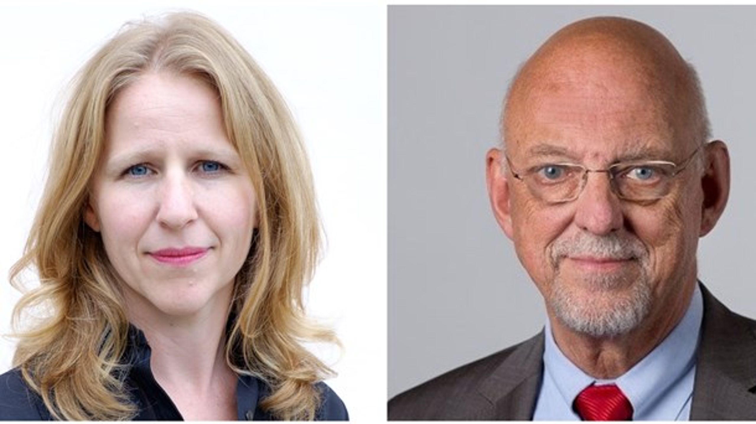 Journalisten Sigrid Melchior och EU-minister Hans Dahlgren (S).
