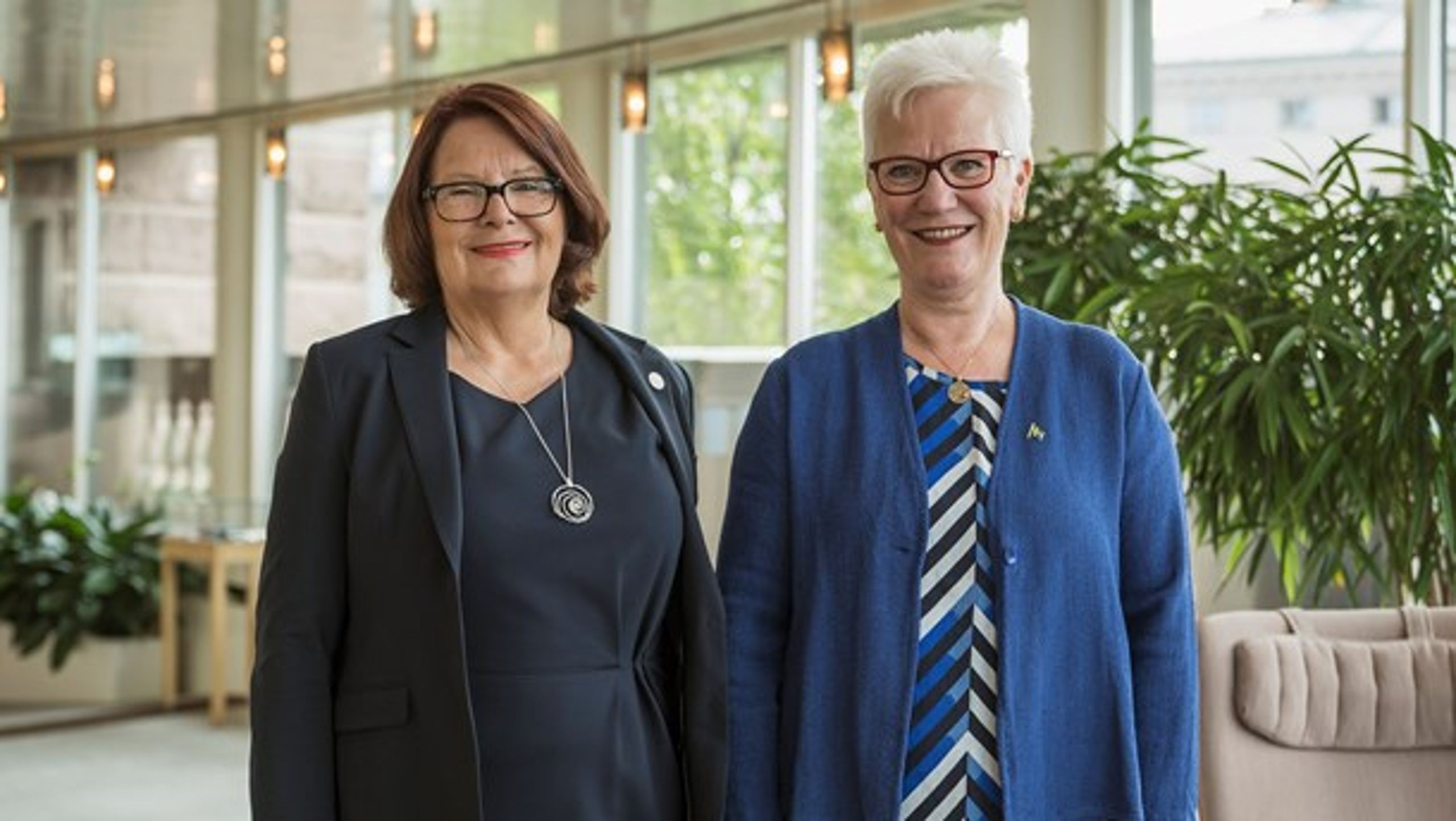 De vice talmännen Åsa Lindestam och Lotta Johnsson Fornarve är båda pådrivande i att flytta riksdagens torsdagsvotering.