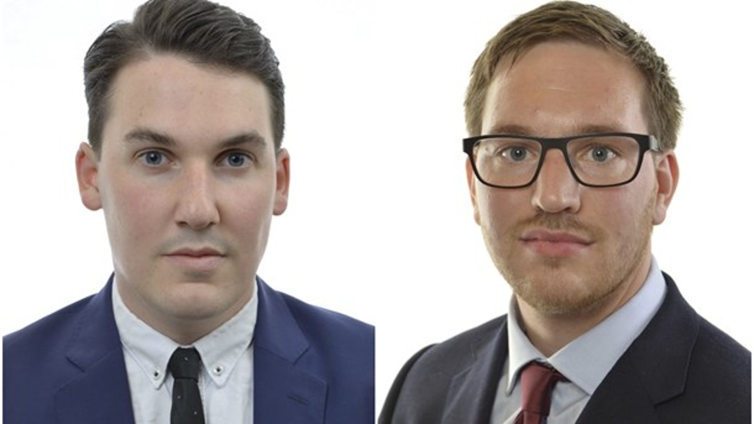 Riksdagsledamöterna Joar Forssell (L) och Håkan Svenneling (V).