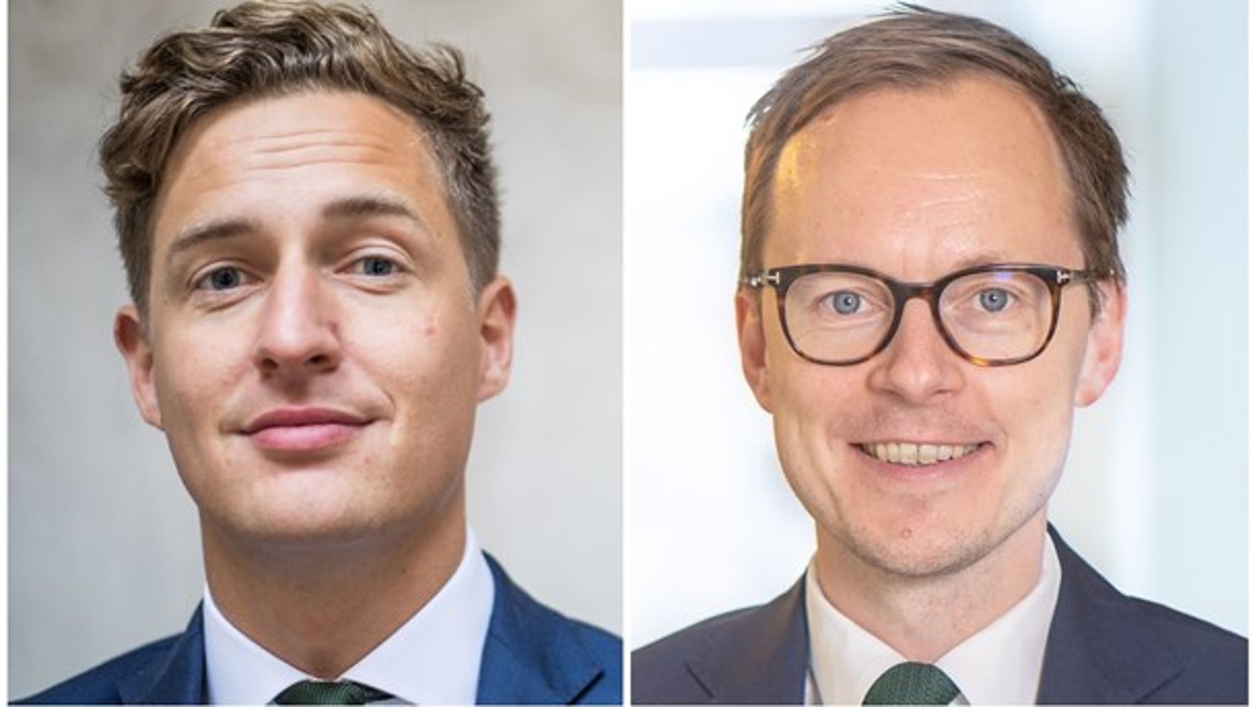 De ekonomisk-politiska talespersonerna Emil Källström (C) och Mats Persson (L) har anledning att vara nöjda efter budgetförhandlingarna.