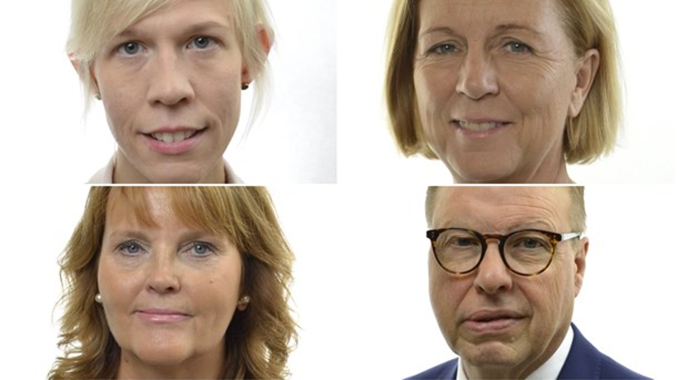 Maria Nilsson, Maria Arnholm, Nina Lundström och Bengt Eliasson är fyra av de Liberaler som berörs av utskottsförändringarna.