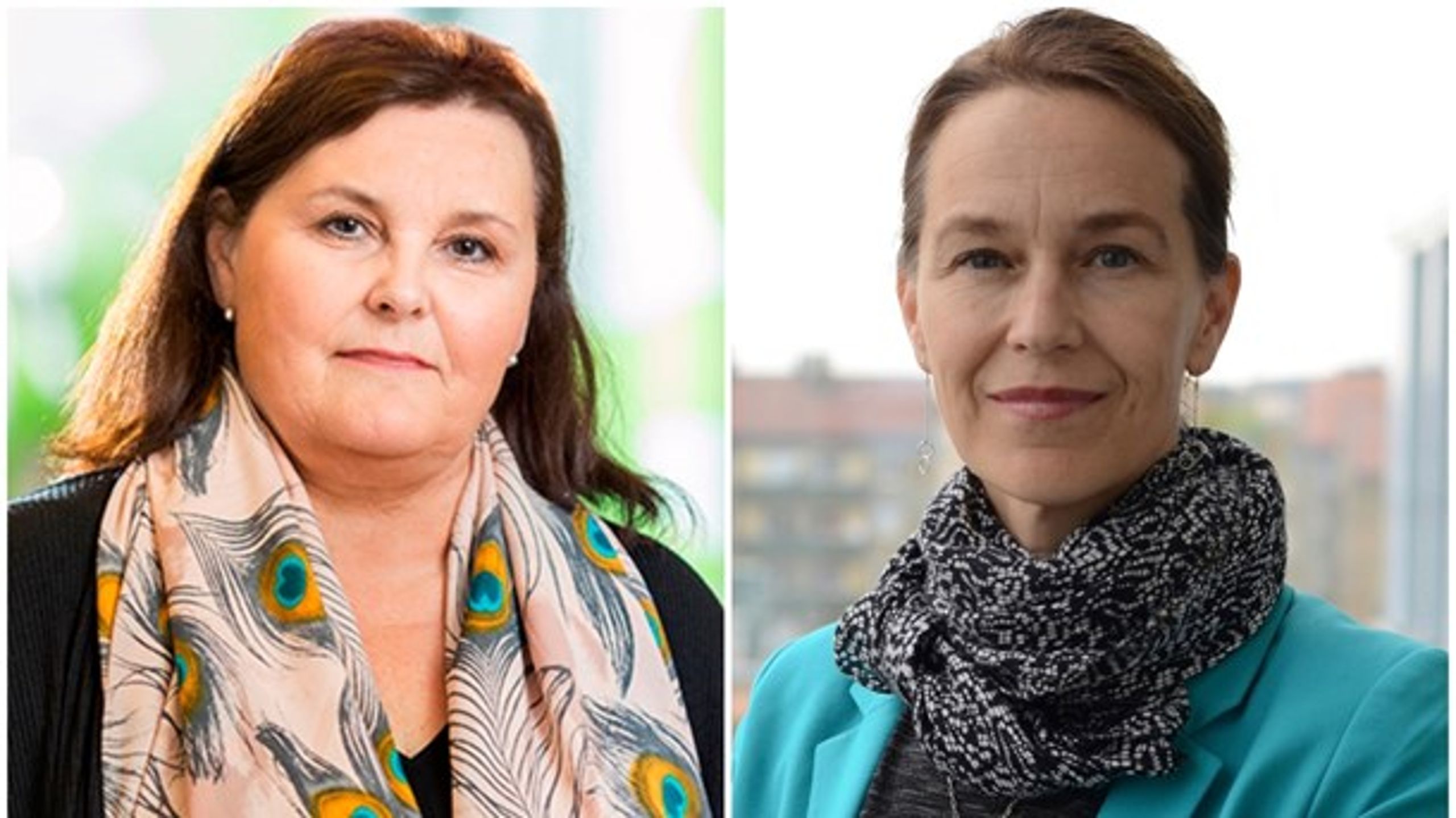 Janna Valik, generaldirektör vid E-hälsomyndigheten och Olivia Wigzell, generaldirektör vid Socialstyrelsen.