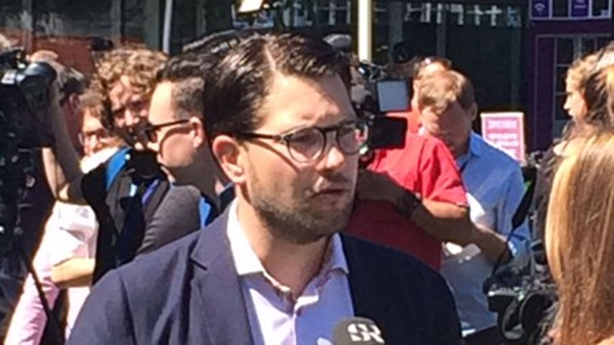 <br>SD:s partiledare Jimmie Åkesson.<br>