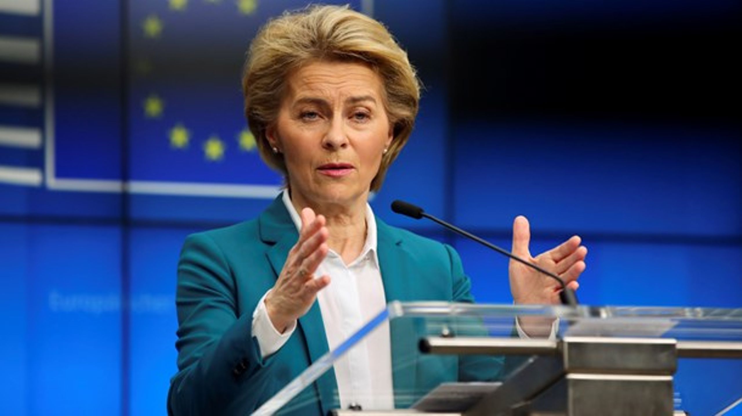 EU-kommissionens ordförande Ursula von der Leyen.