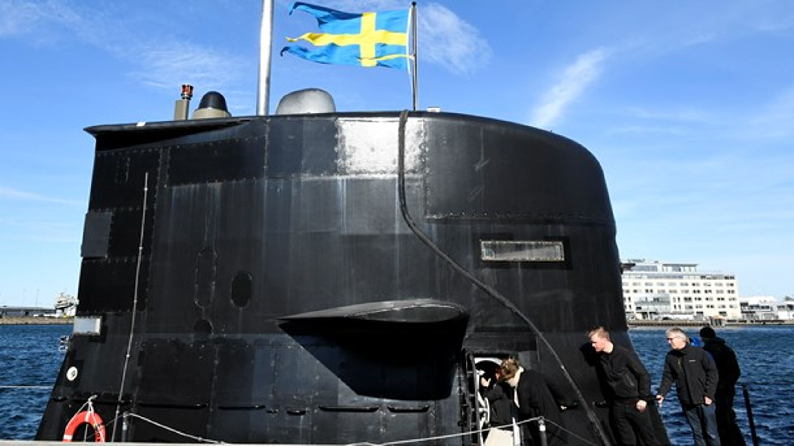 Den svenska ubåten HMS Södermanland.