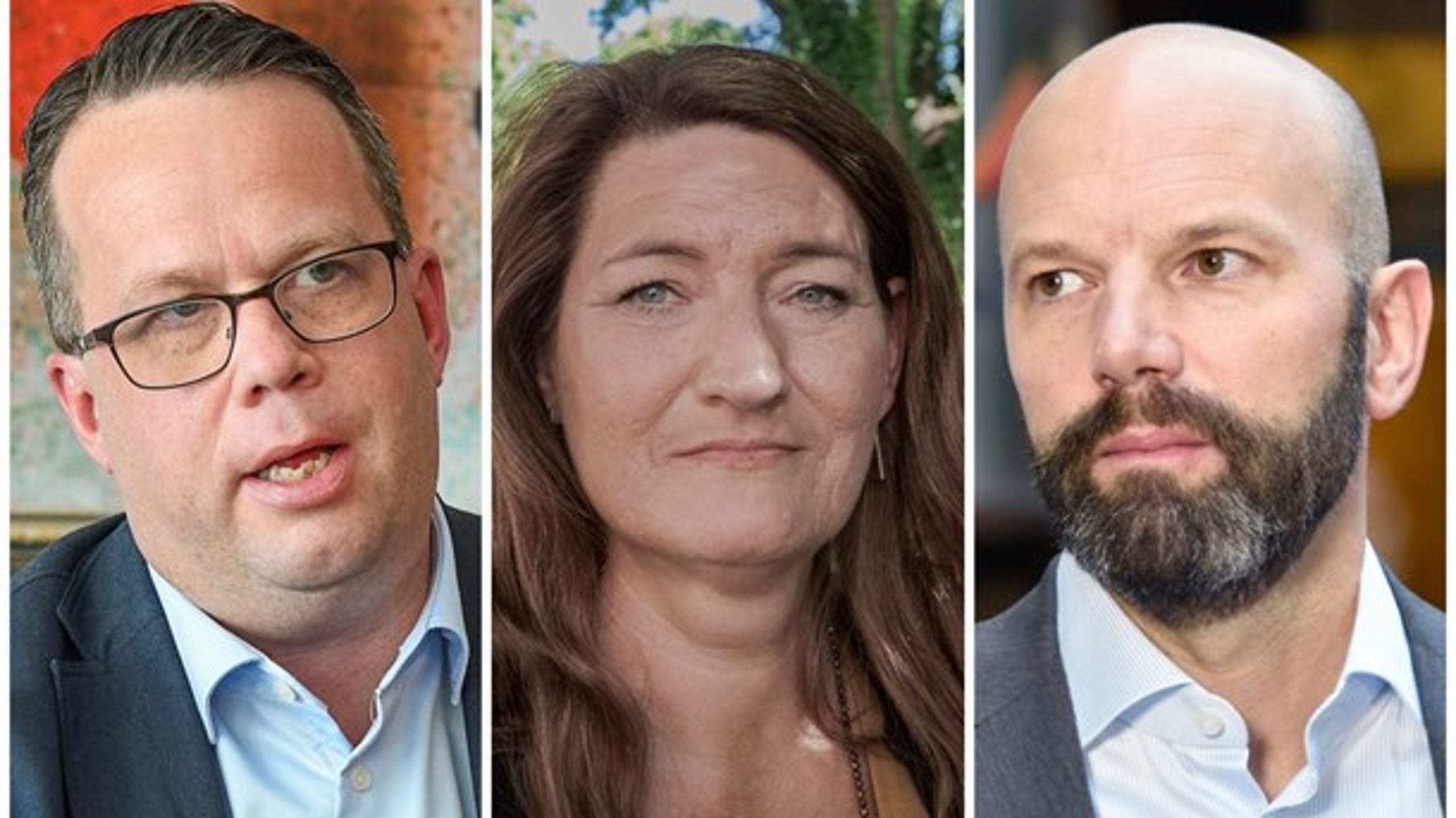 Martin Linder, PTK, Susanna Gideonsson, LO, och Mattias Dahl, Svenskt näringsliv.